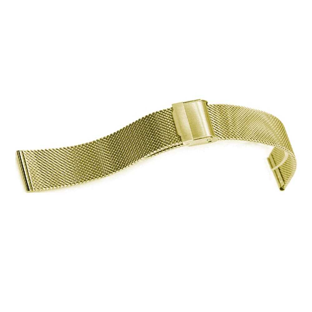ARIES GOLD 18K Gold Plated Mesh Bracelet Watch for Women - Elegant Dress Watch for Office, Party & Special Occasions