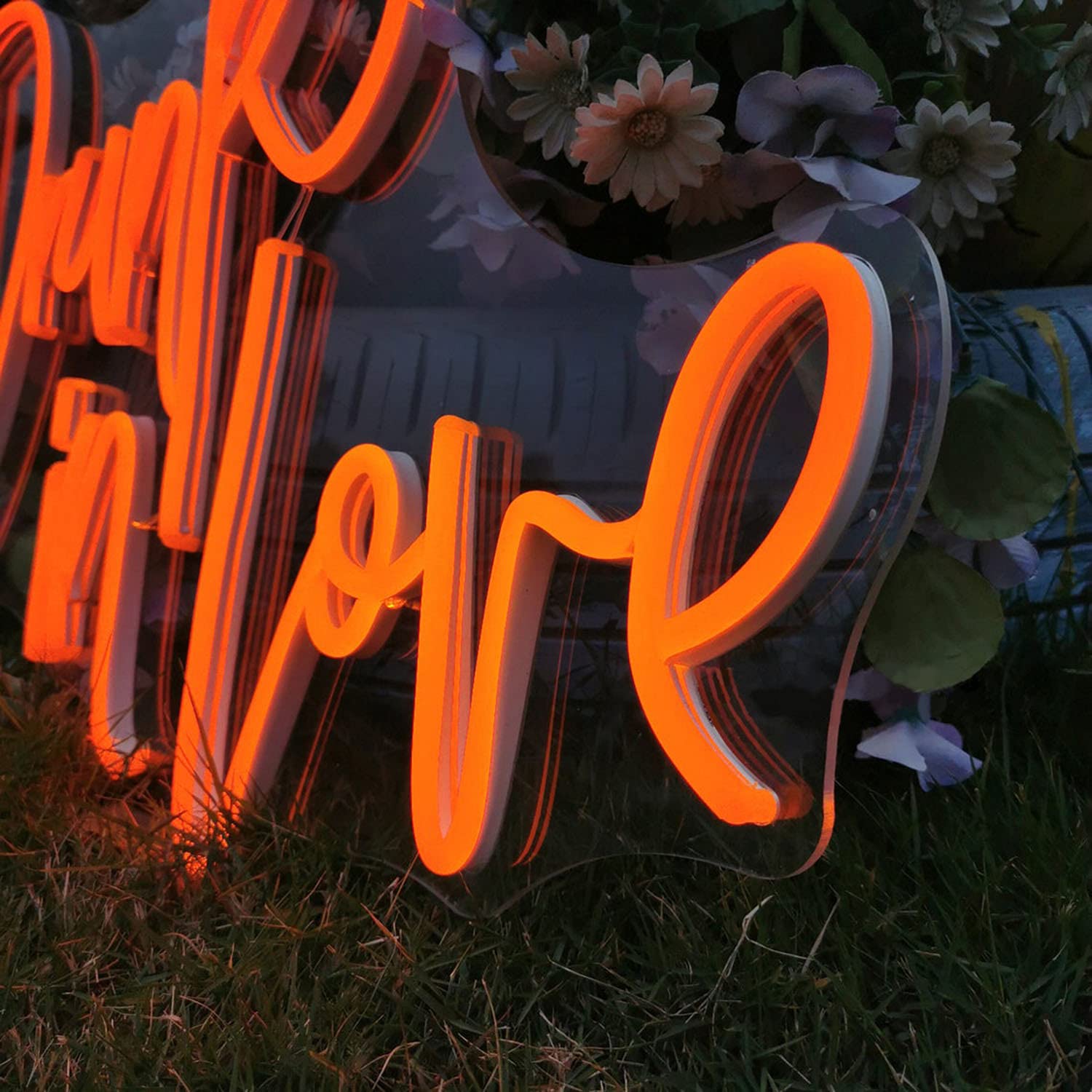 Custom Drunk in Love LED Neon Sign - Personalized Wall Decor for Weddings, Anniversaries & Parties | Durable Flex Neon Light for Home, Bar & Event Decorations | Perfect for Romantic Gifts & Celebration Backdrops