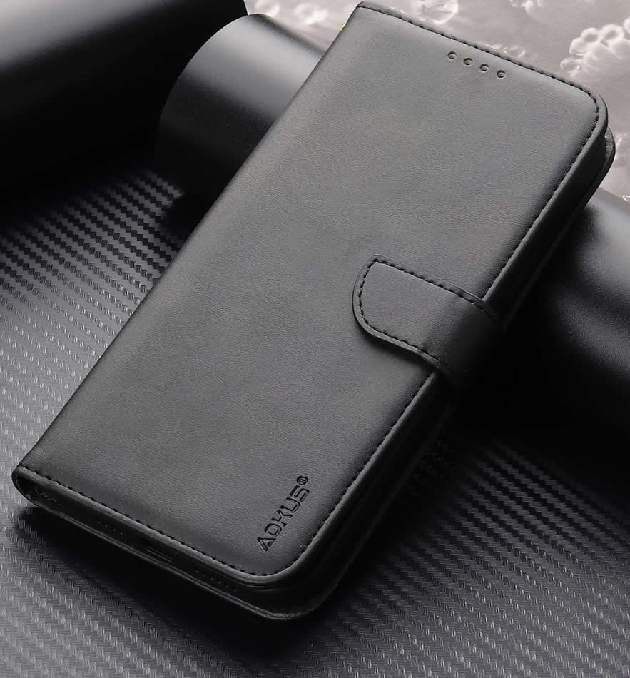 Apple iPhone 7 Wallet Case - Slim RFID Blocking Leather Cover with Card Slots (Black) | Perfect for Everyday Use, Travel & Business Meetings