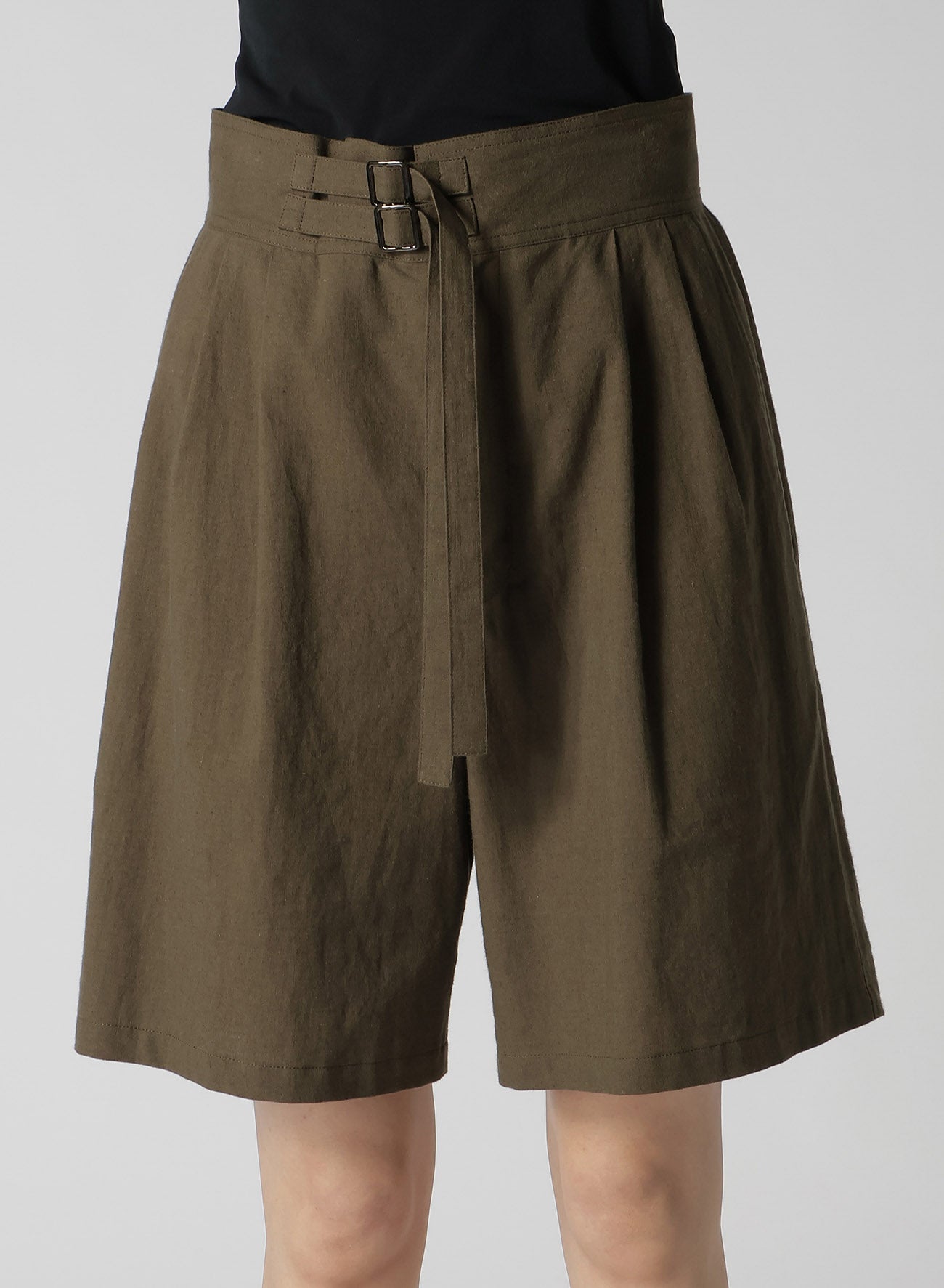 Premium Cotton Flax Poplin Gurkha Shorts for Men - Breathable & Stylish Summer Casual Wear for Outdoor Activities and Travel
