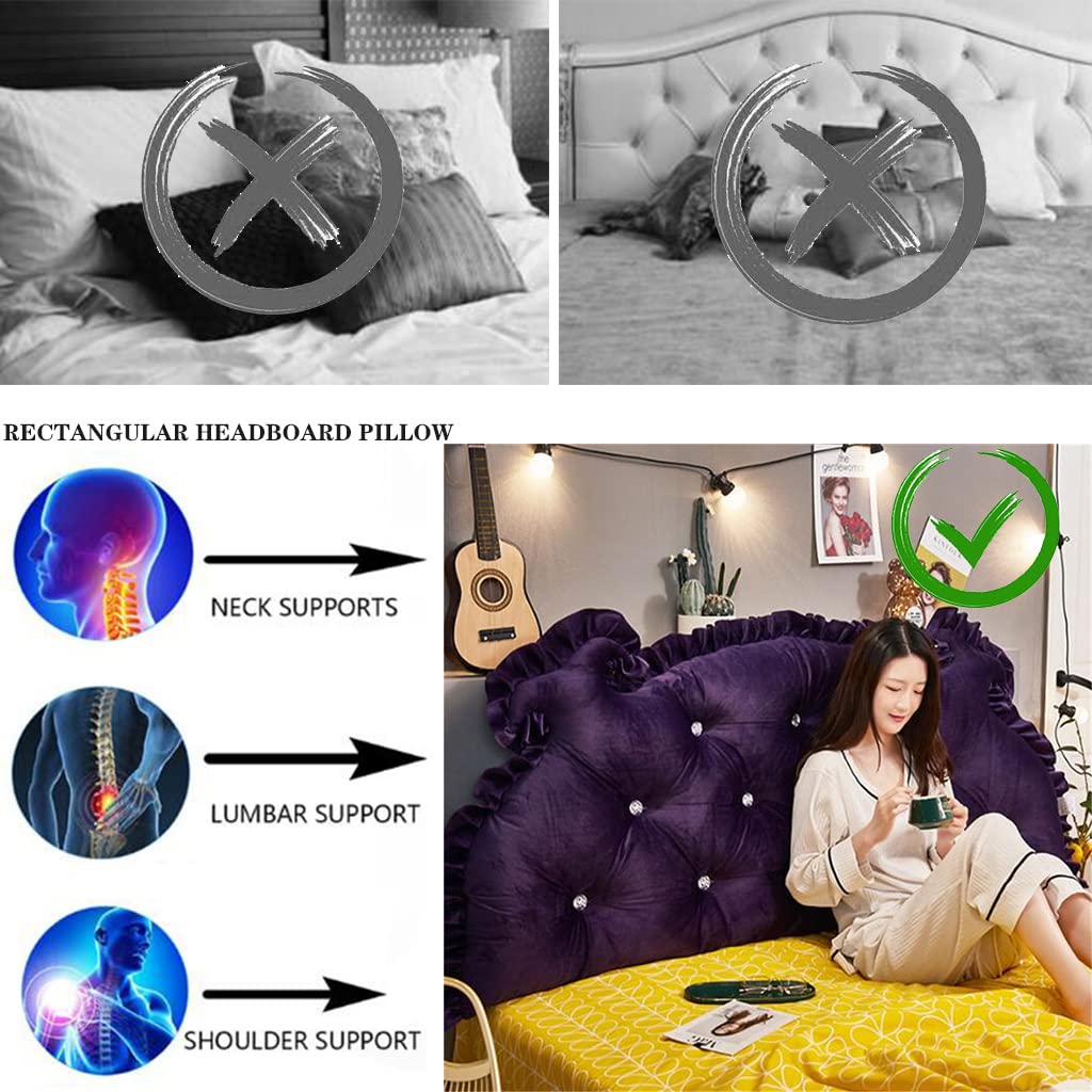 Extra Large Wedge Pillow for Reading & Sitting Up - 59