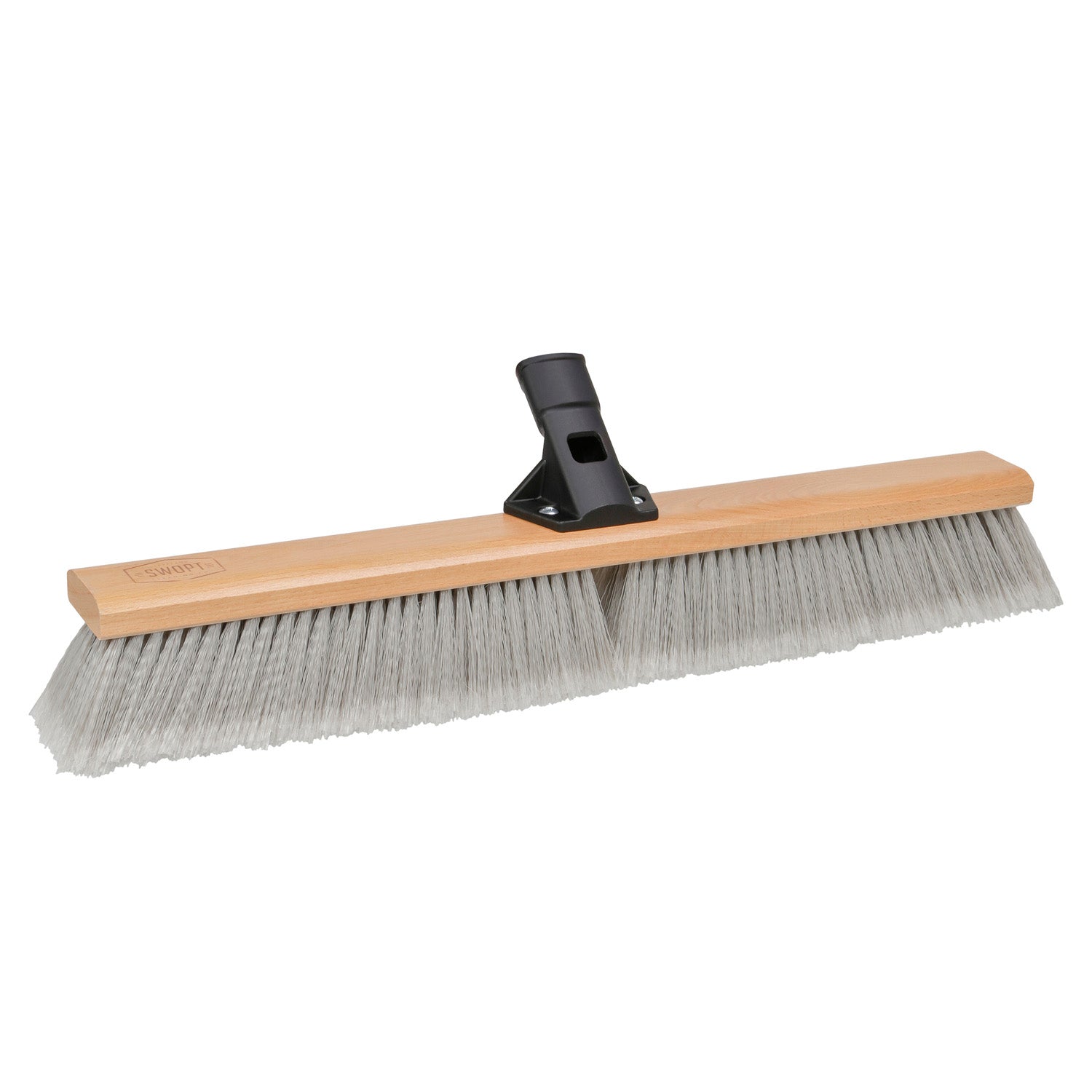24 Inch Premium Smooth Surface Push Broom Head - Heavy Duty Sweeping for Hardwood Floors, Garages & Driveways - Durable Indoor/Outdoor Cleaning Tool