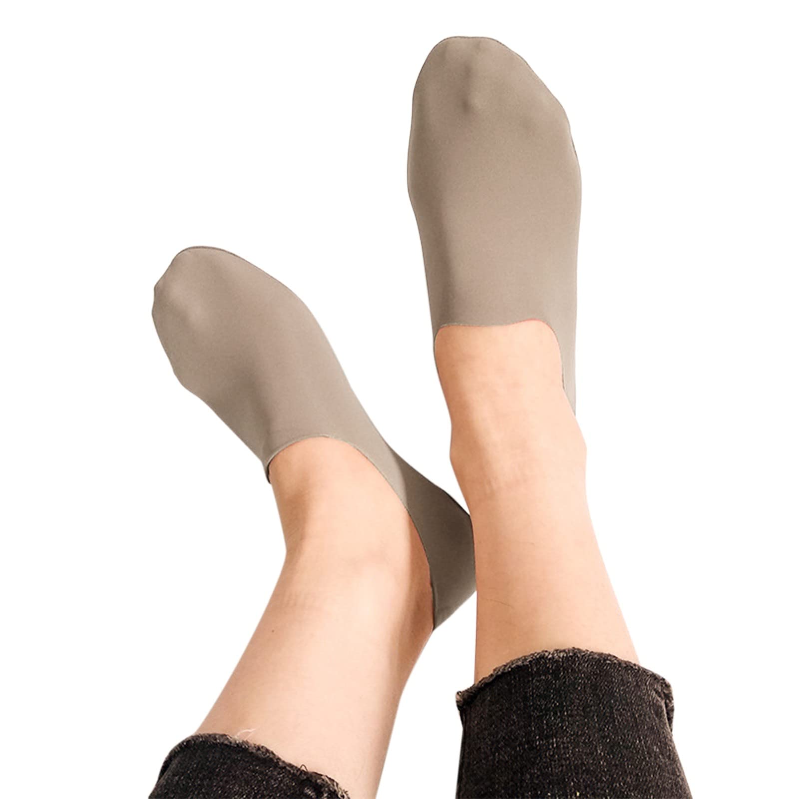 Non-Slip Hidden Socks for Women & Men - Breathable Comfort Slipper Socks with Anti-Skid Grippers - Perfect for Yoga, Home, Office and Indoor Activities