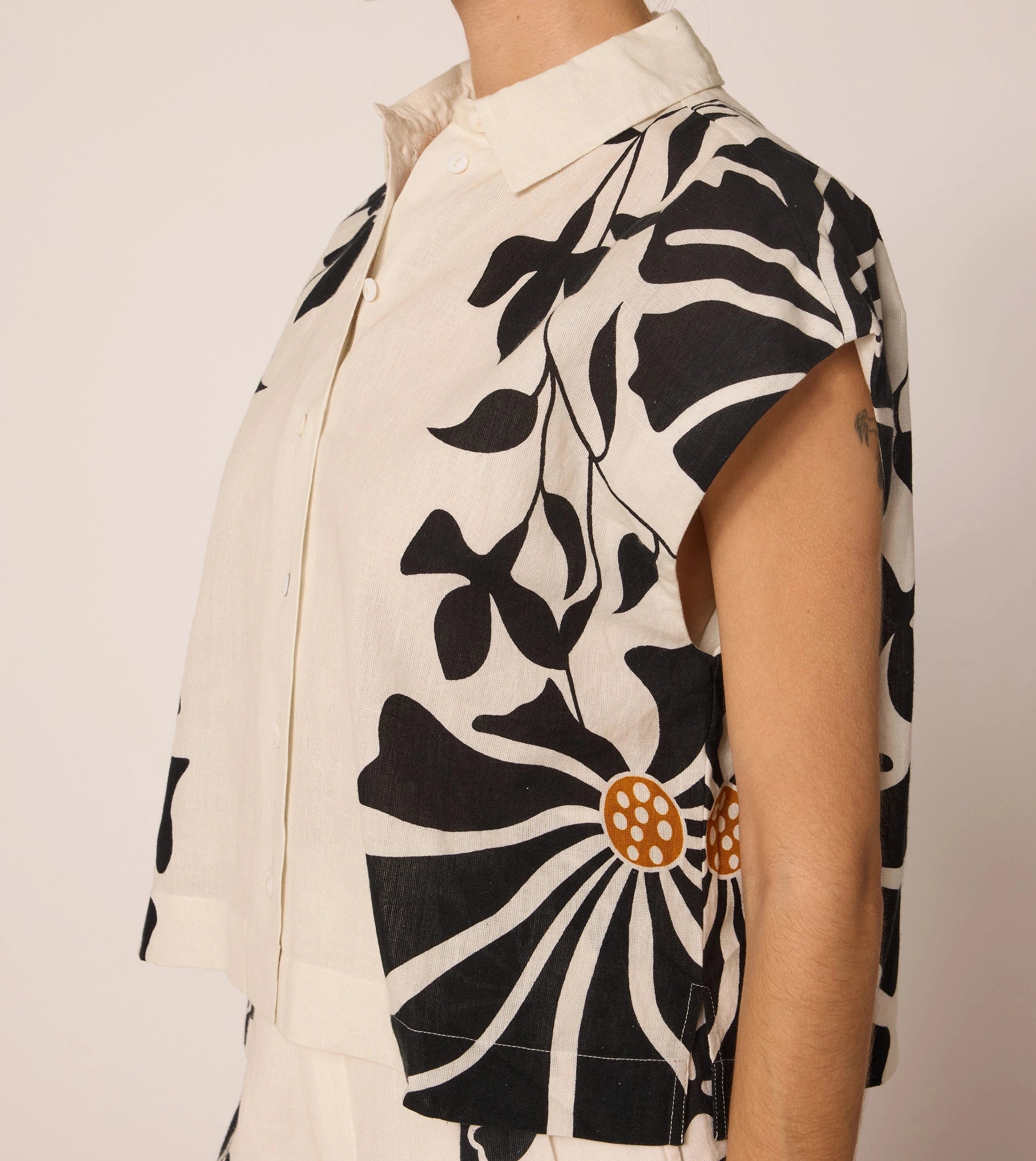 Selene Blouse | Women's Elegant Floral Print Tunic Top | Atropa Fashion | Perfect for Office Wear, Date Night & Casual Outings