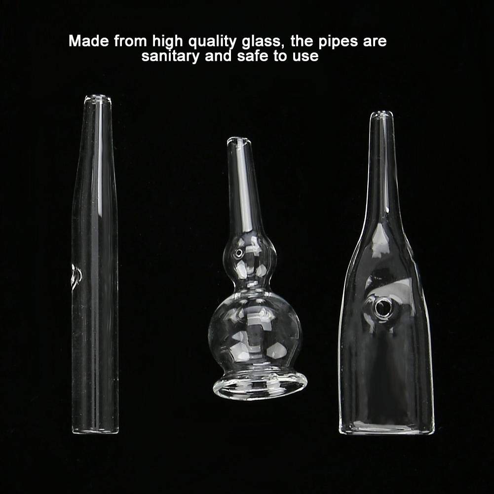 3PCS Electric Blackhead Remover Kit - Glass Pipes & Vacuum Accessories for Facial Cleansing & Pore Extraction | Perfect for Home Spa & Professional Beauty Treatments
