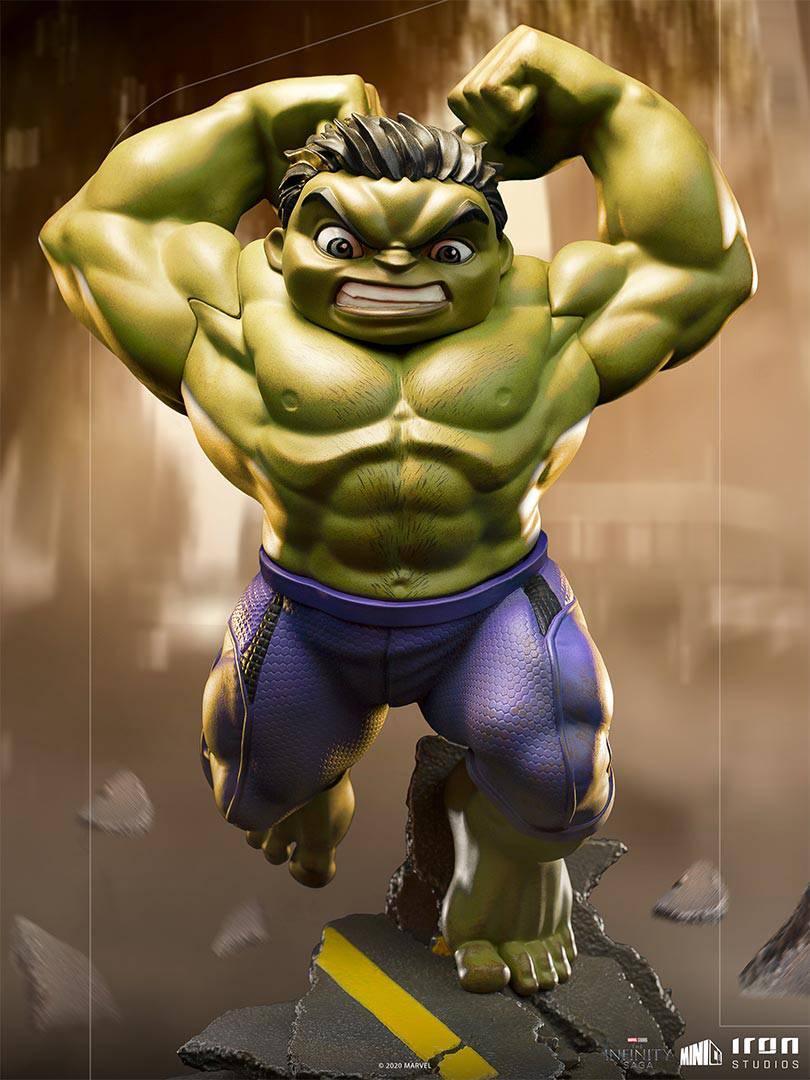 Iron Studios The Infinity Saga Hulk MiniCo Figure - Collectible Marvel Avengers Action Figure for Display & Gifts