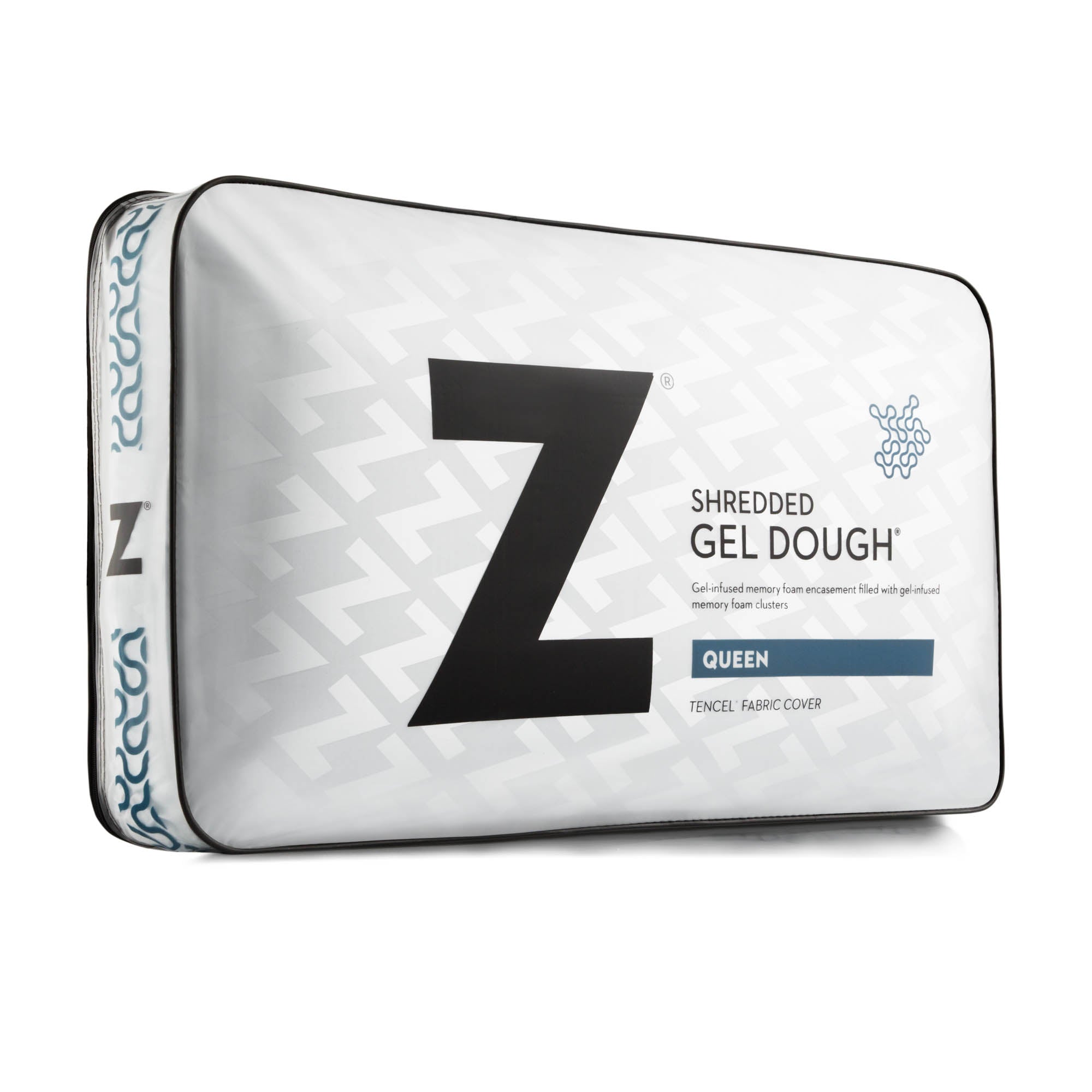 Malouf Shredded Gel Dough Pillow - Cooling Memory Foam Pillow for Neck & Back Support - Perfect for Side, Back & Stomach Sleepers
