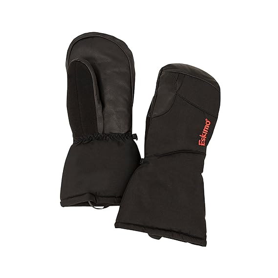 Eskimo Keeper Mitt with Liner Glove - Black Ice Color, XL/2XL Size - Winter Snow Sports, Ice Fishing & Extreme Cold Weather Protection