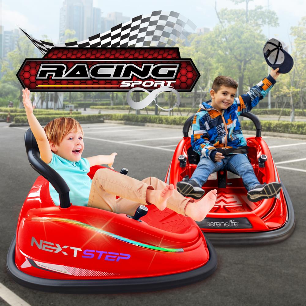360° Spinning Kids Bumper Car - Electric Ride-On Toy with LED Lights & Music for Indoor/Outdoor Play - Perfect Birthday Gift for Toddlers Ages 2-5 Years Old