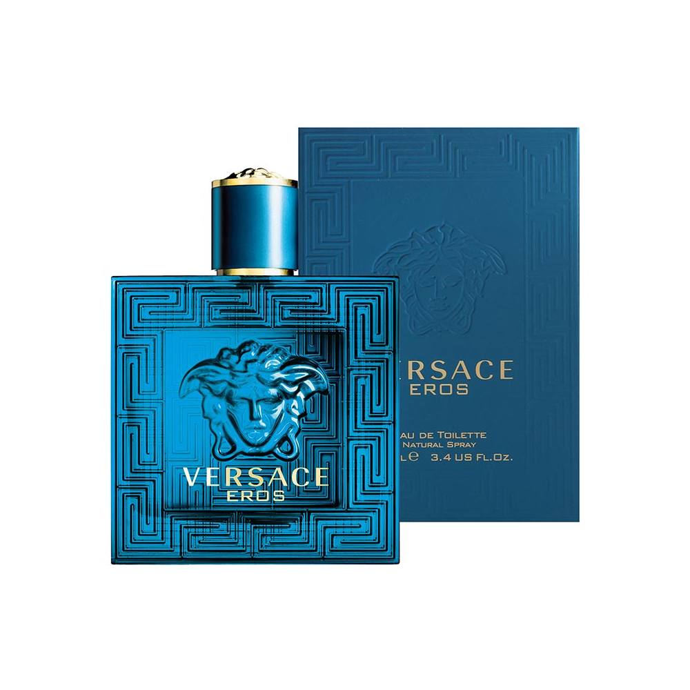 Versace Eros Eau de Toilette for Men - 3.4 oz / 100ml Fragrance Spray - Fresh & Masculine Scent for Date Night, Special Occasions & Everyday Wear