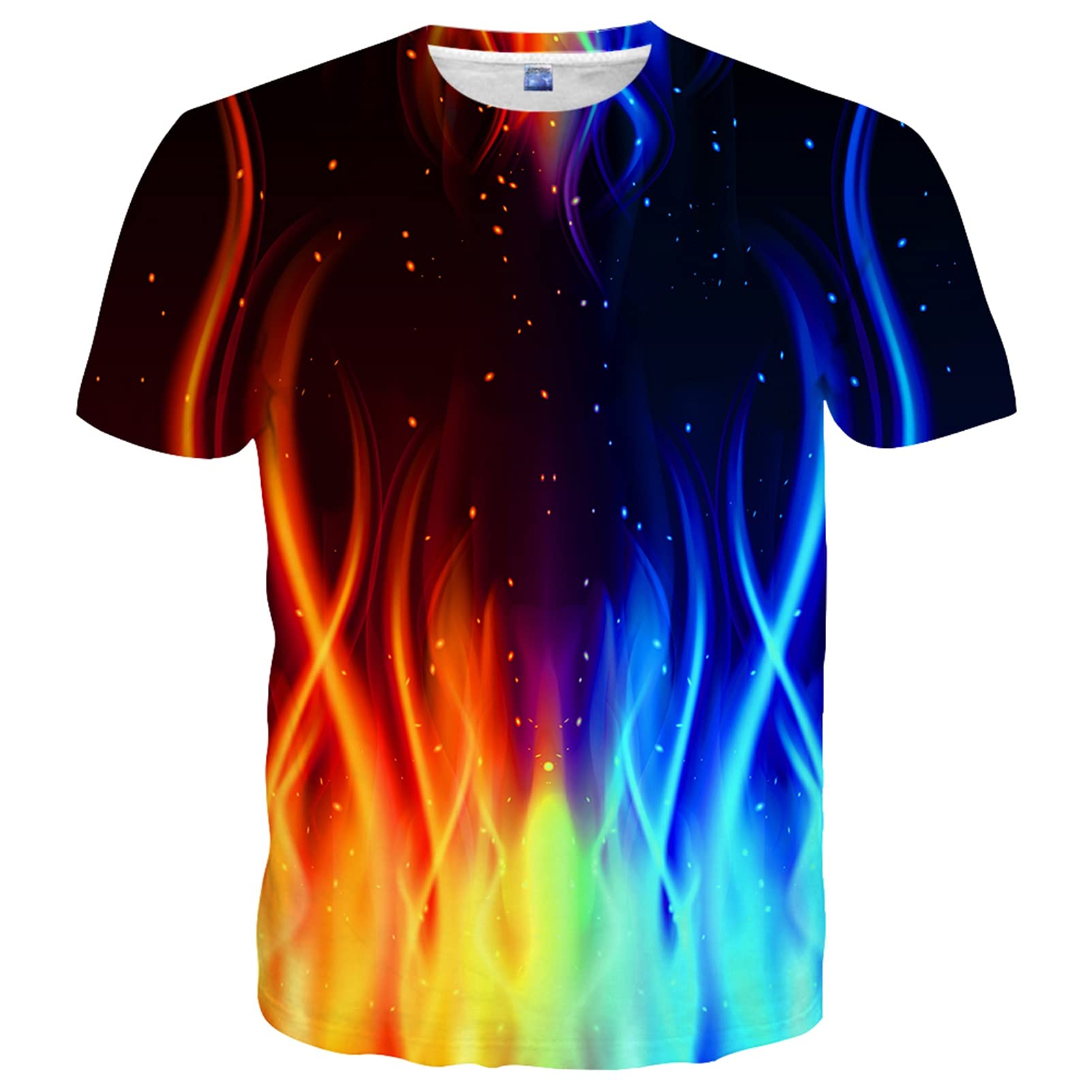 Stylish Unisex 3D Graphic Print Short Sleeve T-Shirt for Men & Women - Perfect for Casual Wear, Street Fashion & Everyday Outfits