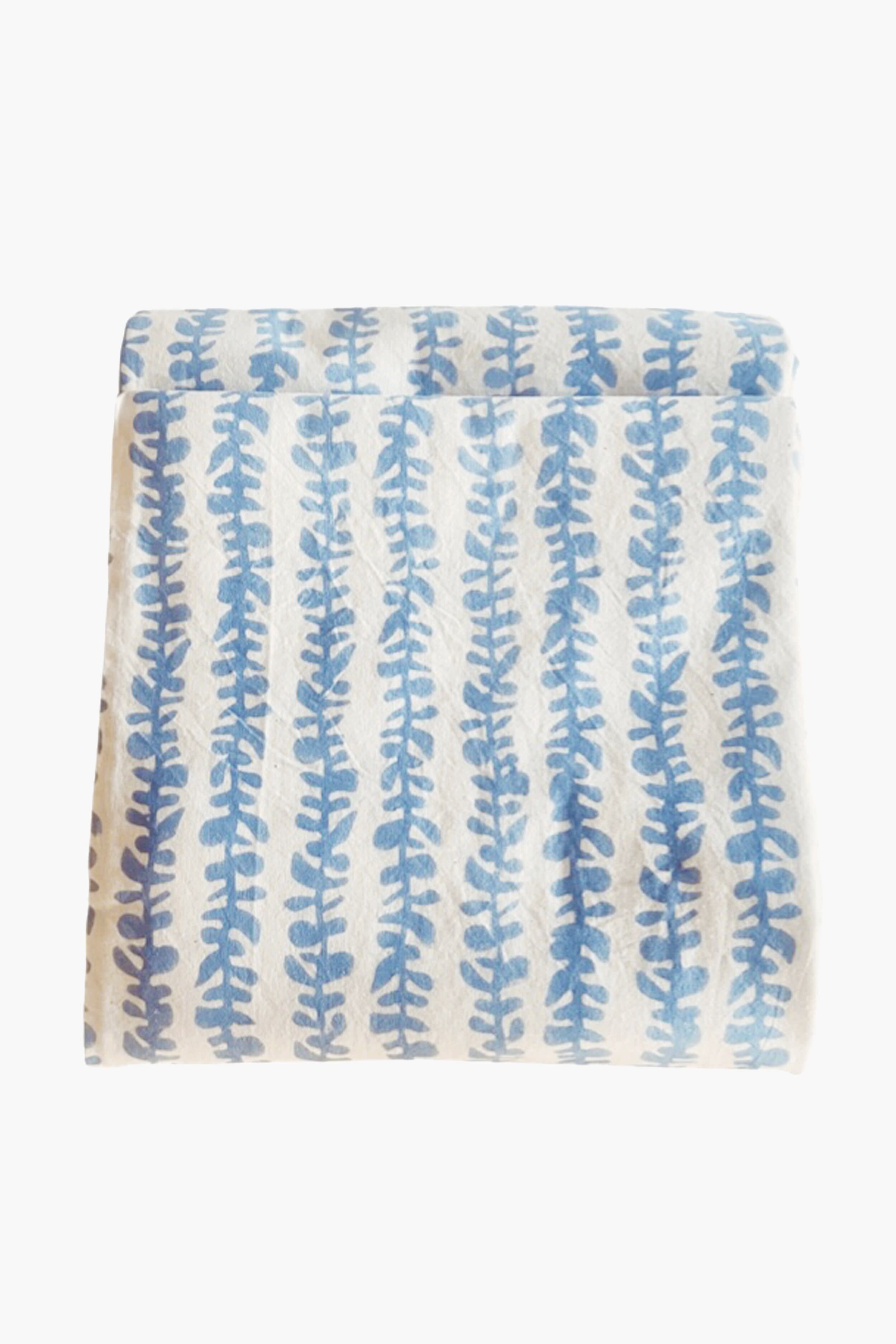 Premium Blue Vines Tablecloth - Waterproof & Wrinkle-Resistant Rectangular Table Cover for Dining Room, Kitchen, Party & Outdoor Use