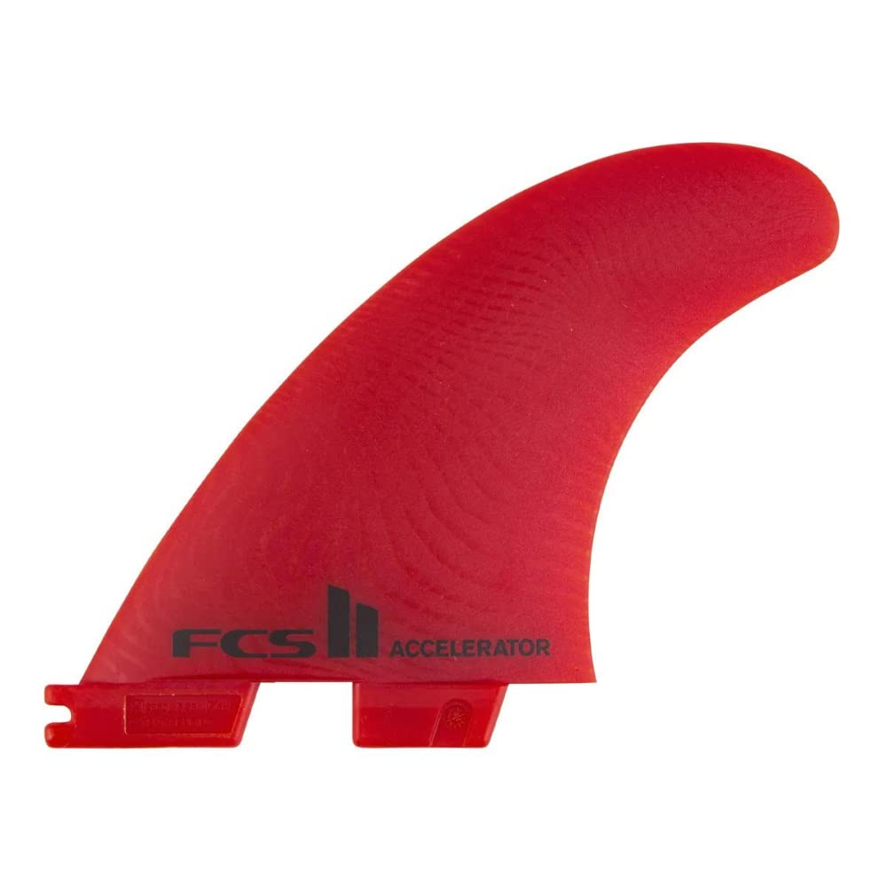 FCS II Accelerator Neo Glass Medium Tri Fin Set 2024 - High Performance Surfboard Fins for All Wave Conditions - Perfect for Shortboards, Fish Surfboards & Performance Surfing