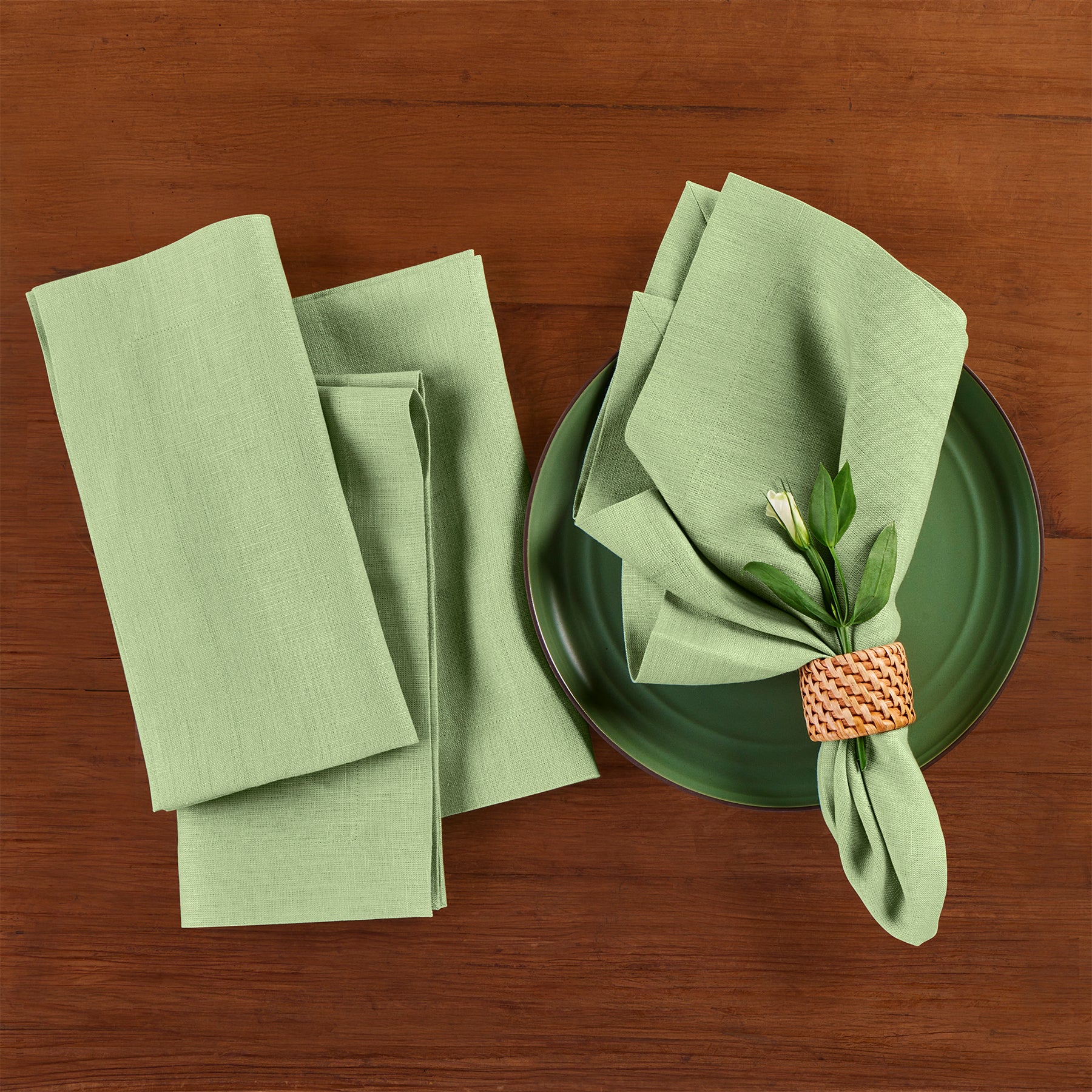 Premium Linen Napkins for Dining - Eco-Friendly & Elegant Table Linens for Weddings, Parties, and Everyday Use