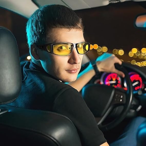 Night Vision Glasses for Driving - Shine in the Dark for Men & Women