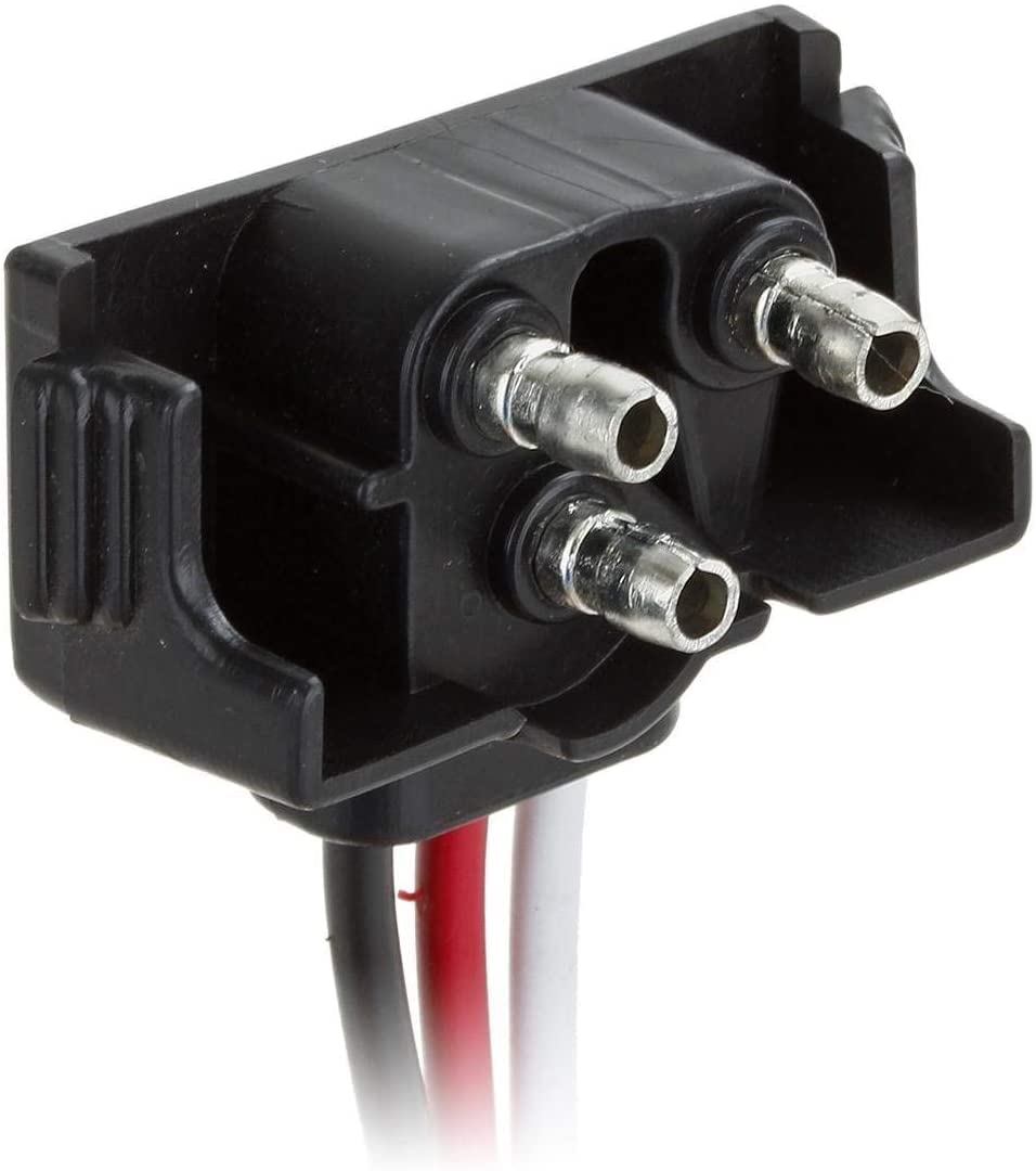 8PCS Right Angle 3 Prong Pigtail Wire Plug Connector - PL3 Plug for 4