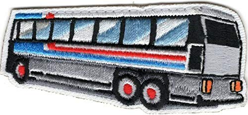 Custom BUS Iron On Patch for Vehicles & Transportation - Perfect for Jackets, Backpacks, and DIY Crafts