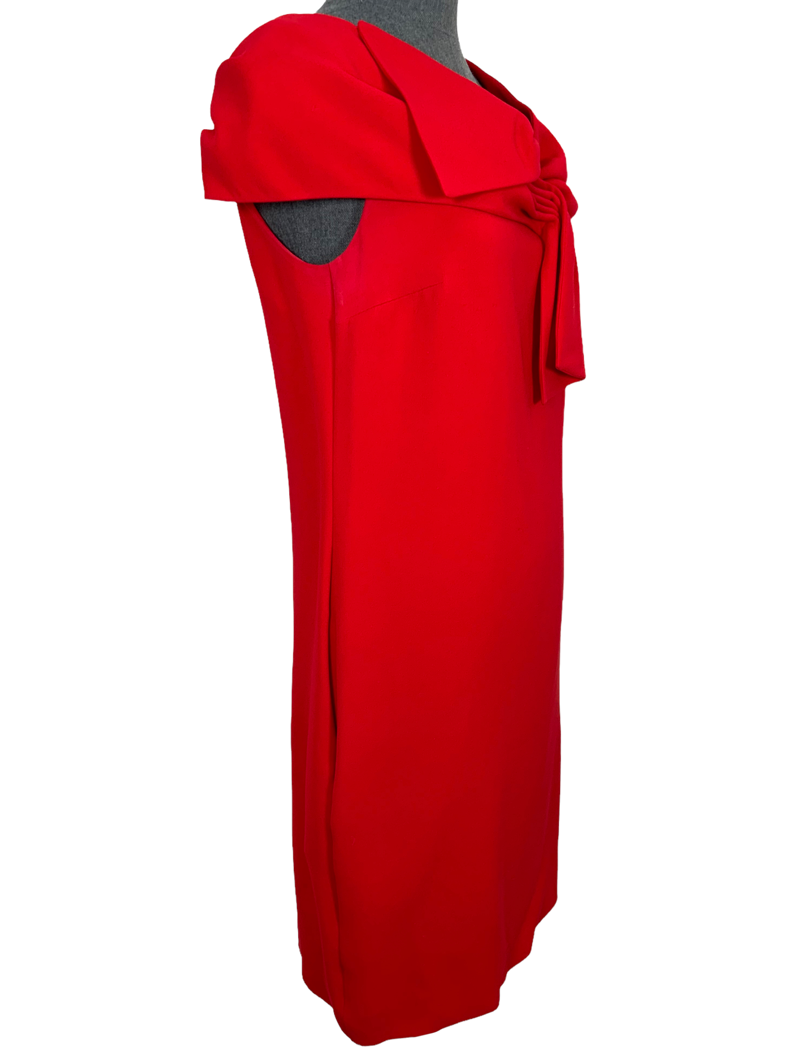 Dior Silk Bow Cocktail Dress - Women's Elegant Party Gown Size Medium (M) | Perfect for Evening Events, Weddings & Special Occasions