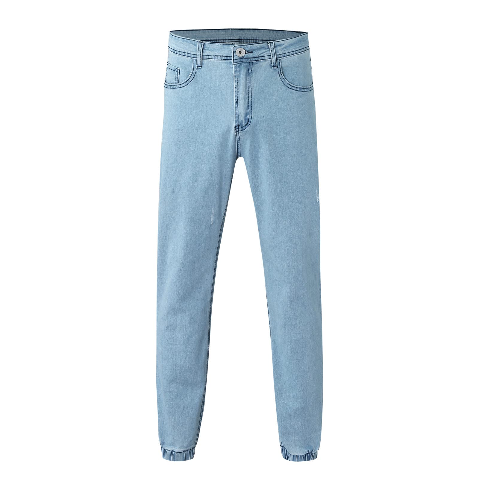 Men's Ripped Slim Fit Jeans | Distressed Oversized Trousers for Urban Style | Casual Streetwear & Night Out Fashion
