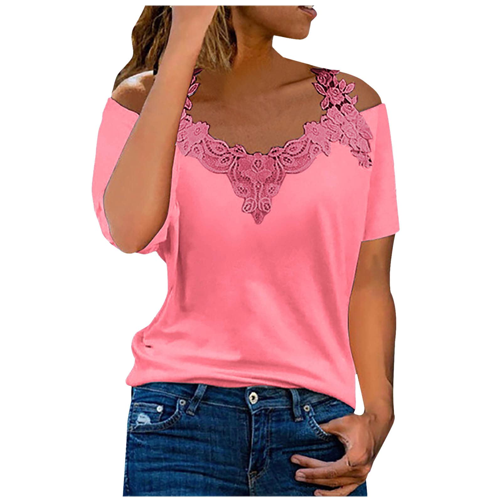 Plus Size Tunic Tops for Women - Summer Short Sleeve Loose Fit T-Shirts - Casual & Comfortable for Work, Travel & Everyday Wear
