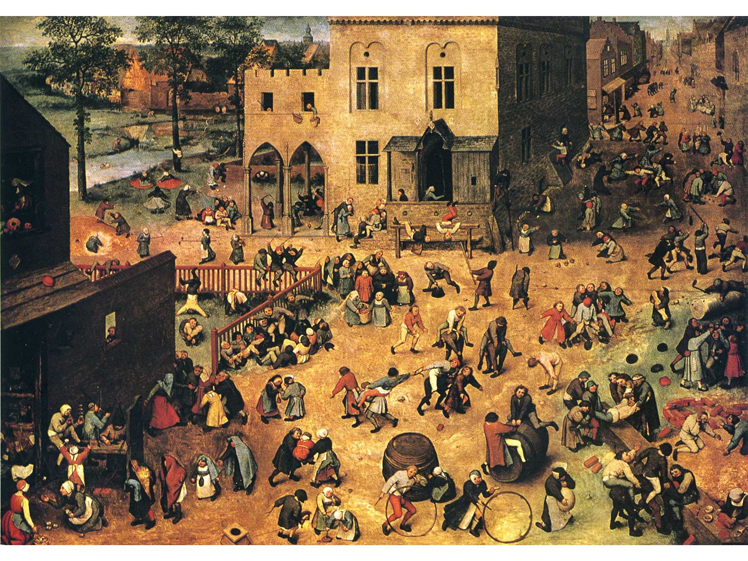 Pieter Bruegel The Elder Children's Games - Vintage Art Puzzle & Educational Board Game for Kids | Perfect for Family Game Night & Classroom Learning Activities