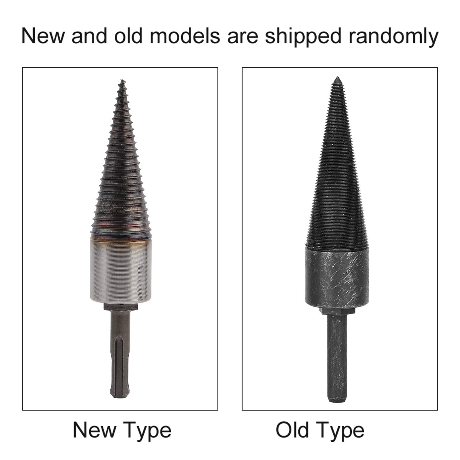 1.3 Inch High Hardness Wood Splitter Drill Bit - Firewood Splitting Cone Reamer Punch Tool for Home Woodworking & DIY Projects | Perfect for Log Splitting, Fireplace Wood Preparation & Outdoor Camping