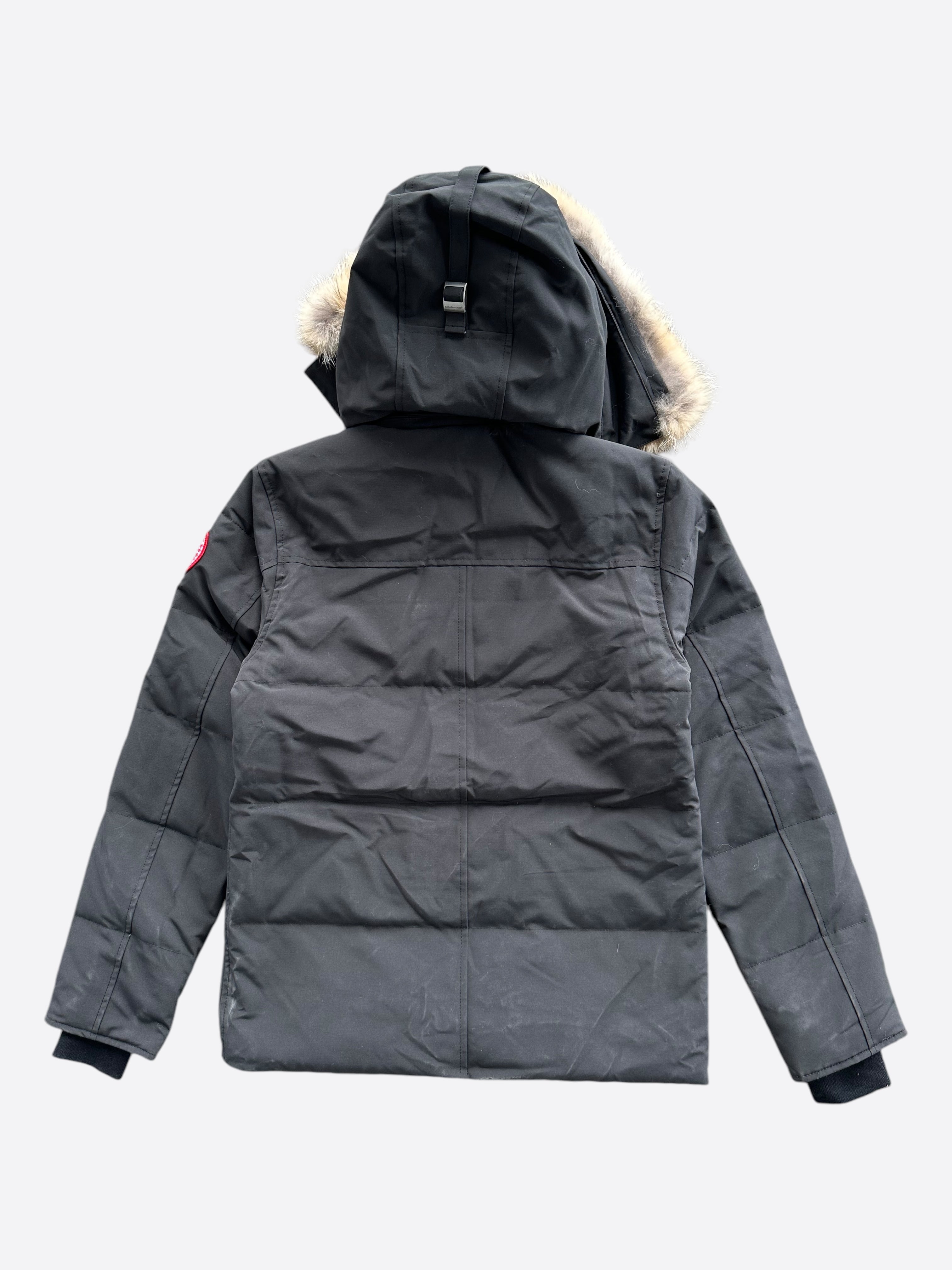 Canada Goose Black Wyndham Men's Parka - Premium Winter Jacket for Extreme Cold Weather | Waterproof & Windproof Down Coat for Outdoor Activities, Skiing & Urban Fashion