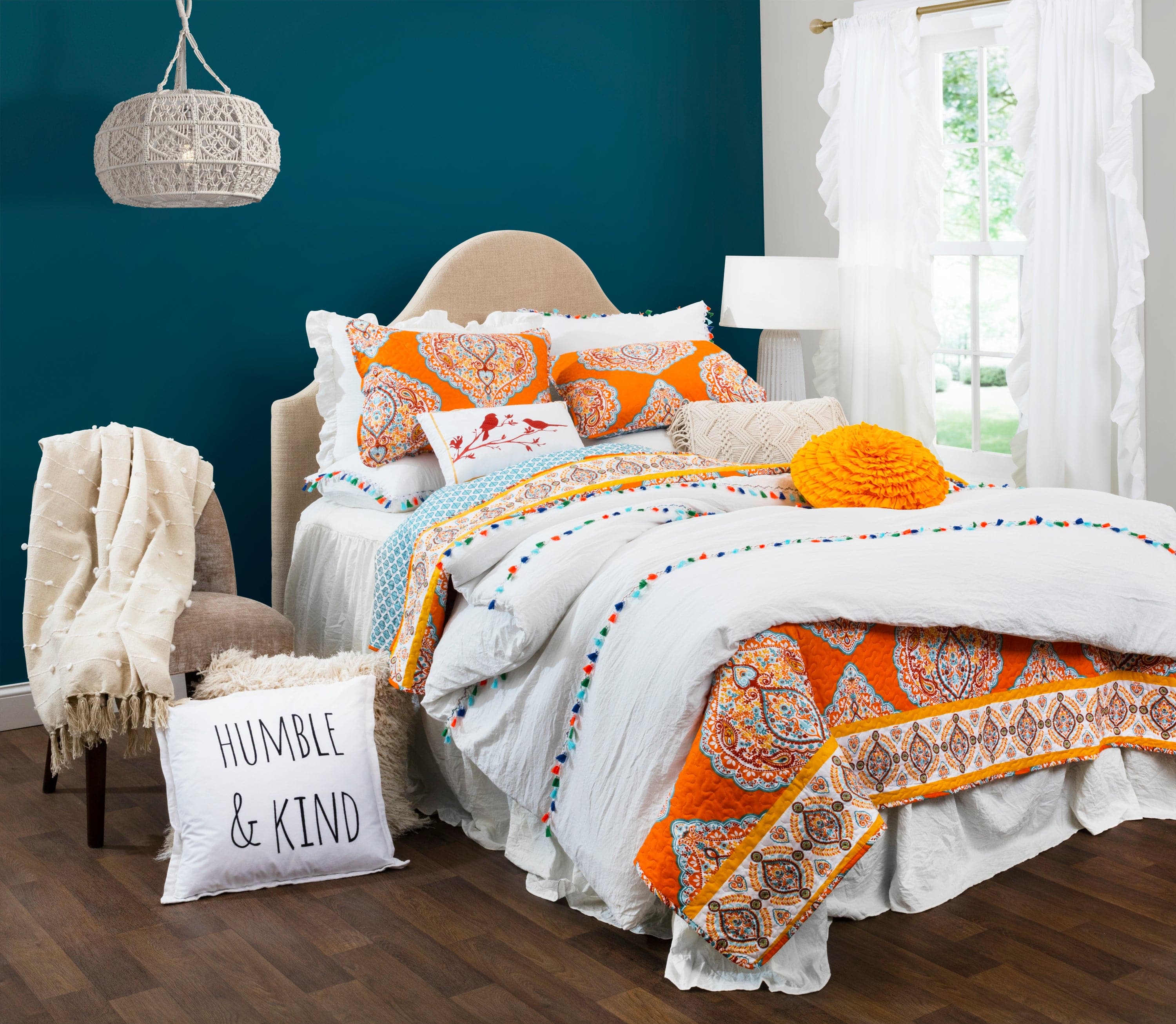 Harley 5-Piece Quilt Set Queen Size - Soft Bedding Comforter Set with Pillow Shams - Perfect for Cozy Bedrooms & Guest Rooms