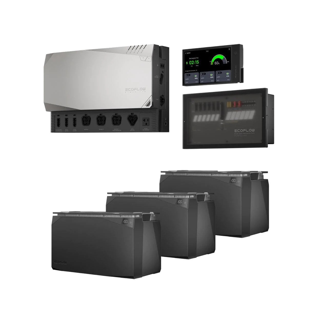EcoFlow 15kWh Solar Power Kit - Portable Home Battery Backup System for Off-Grid Living, RV Camping & Emergency Power Outages