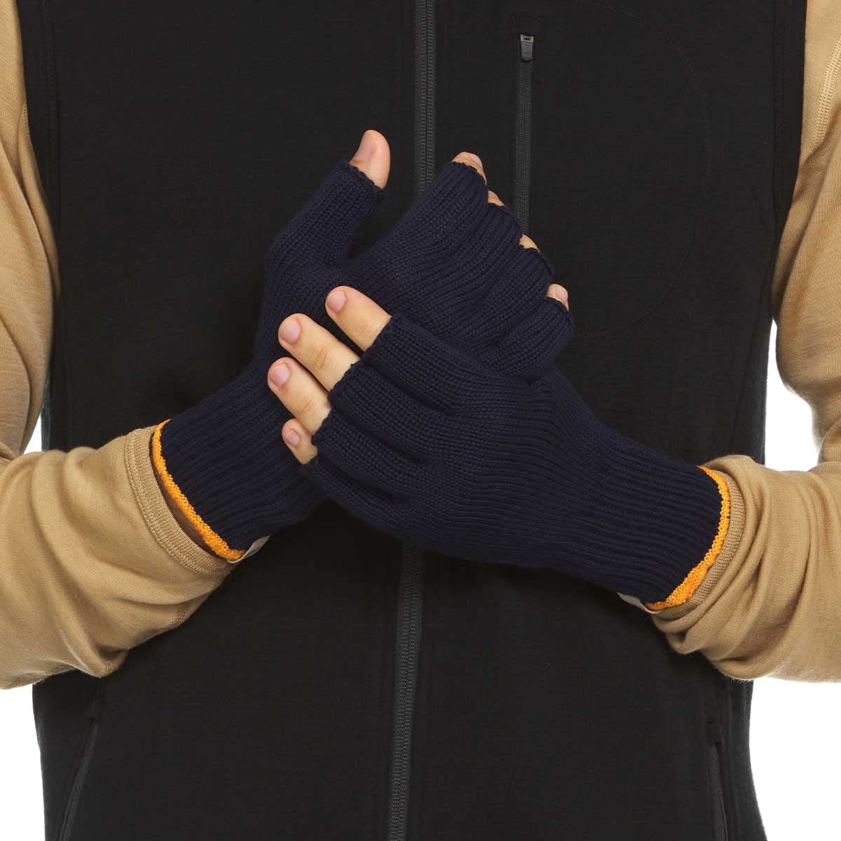 Minus33 Merino Wool Fingerless Gloves - Warm Thermal Knitted Half Finger Gloves for Hunting, Hiking & Outdoor Activities | Cold Weather Hand Protection