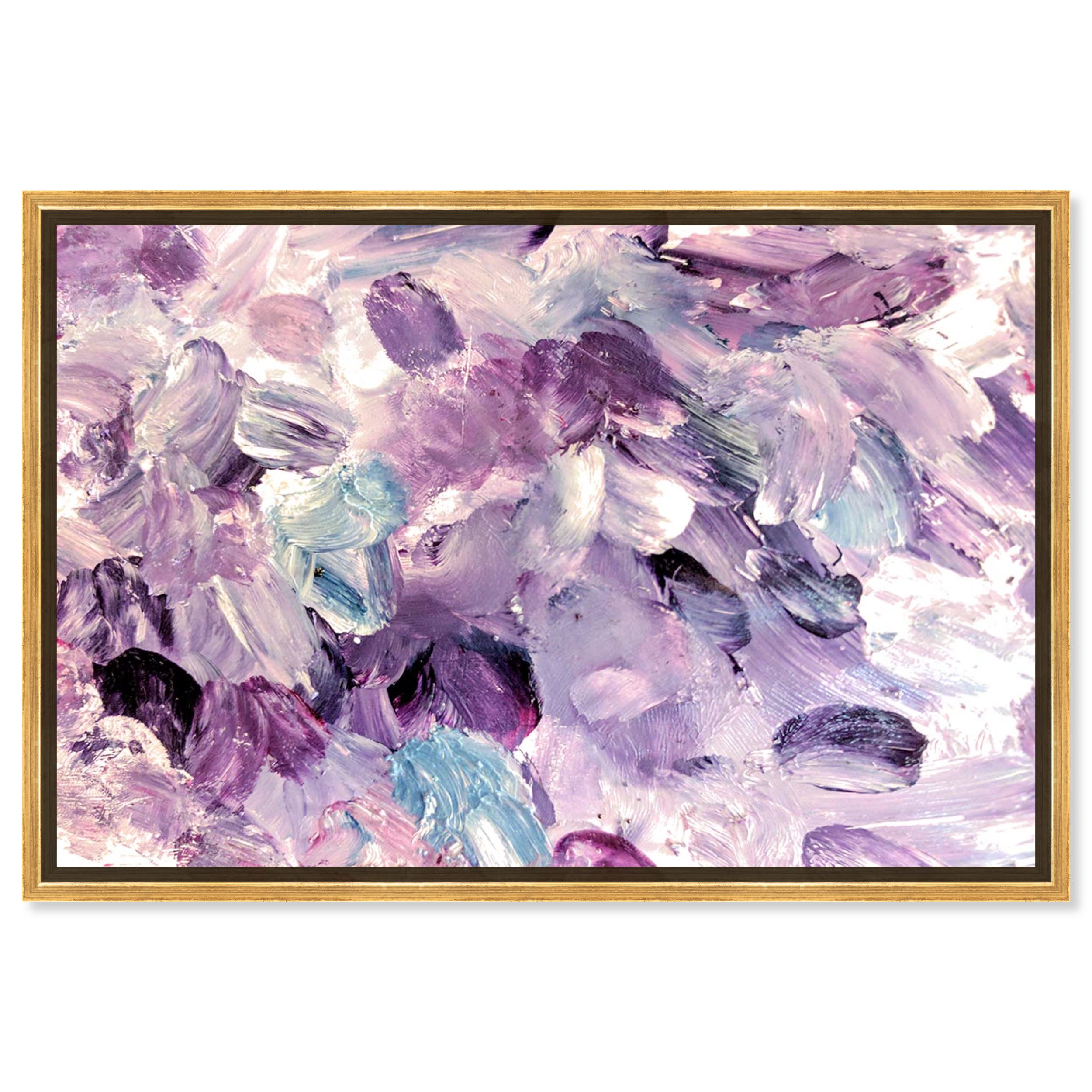 Oliver Gal Artist Co. 'Amethyst Gardens' Abstract Framed Wall Art - 30