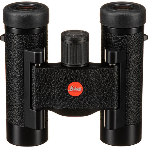 Leica 8x20 Ultravid Blackline Binoculars - Compact High Power Binoculars for Bird Watching, Hiking & Travel (Black with Genuine Leather)