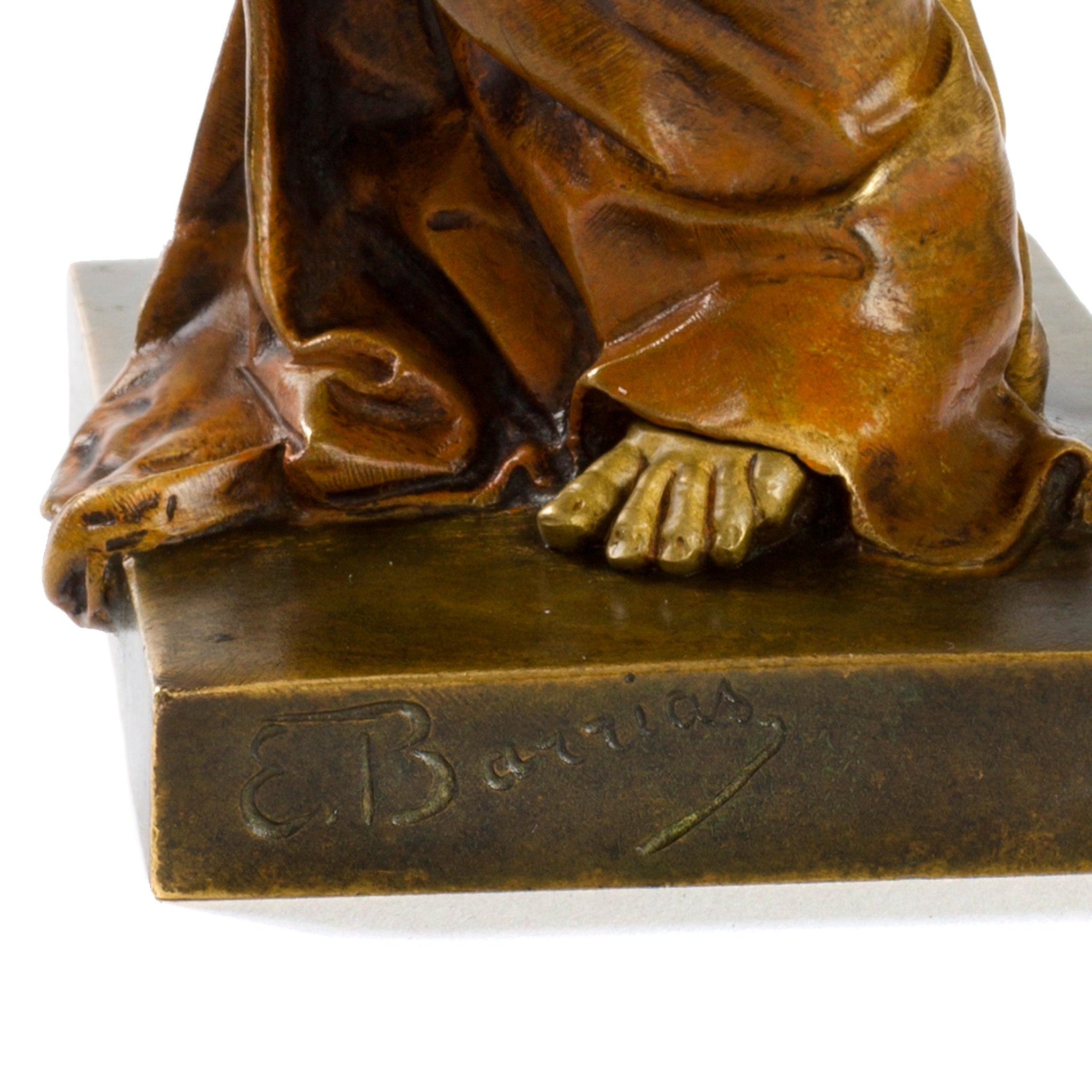 Louis Ernest Barrias 'Nature Unveiling Herself to Science' Bronze Sculpture - Elegant Art Deco Statue for Home Decor, Office Display & Collectible Gifts