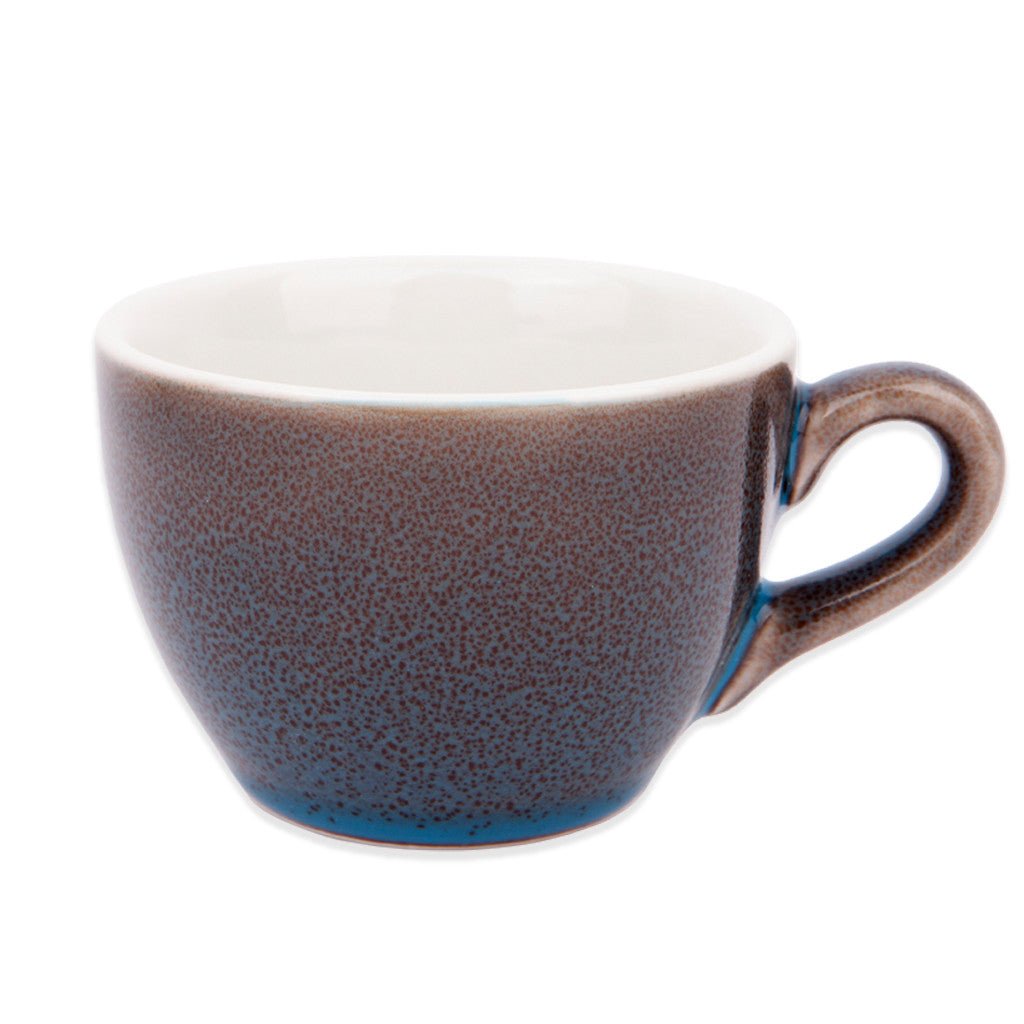 Premium 180ml Cappuccino Cups - Barista-Grade Porcelain Espresso Mugs for Coffee Shops, Cafés & Home Brewing - Set of 6 White Ceramic Coffee Cups with Saucers