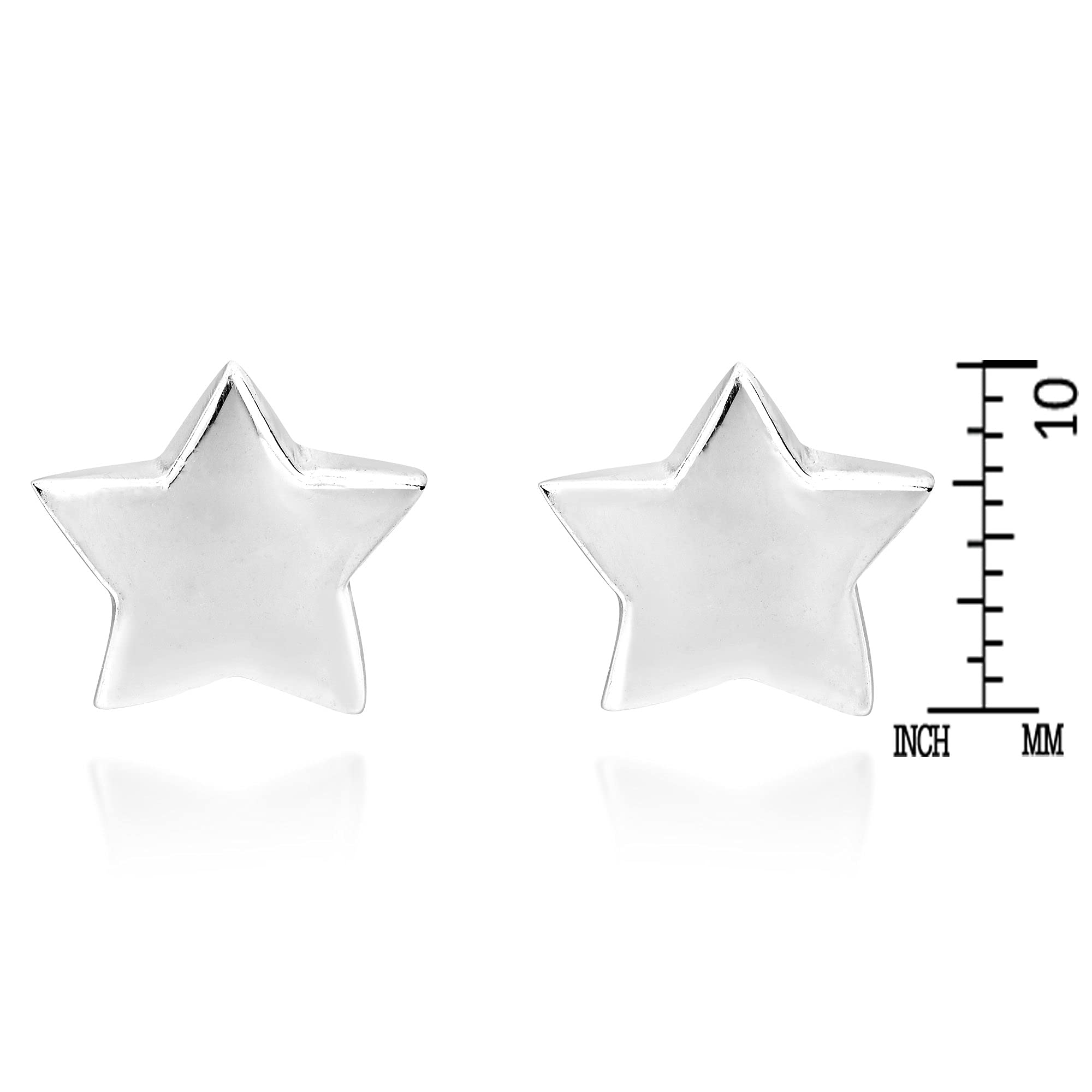 AeraVida Minimalist Star 925 Sterling Silver Stud Earrings for Women - Dainty & Elegant Star Earrings for Everyday Wear, Gift Giving & Special Occasions
