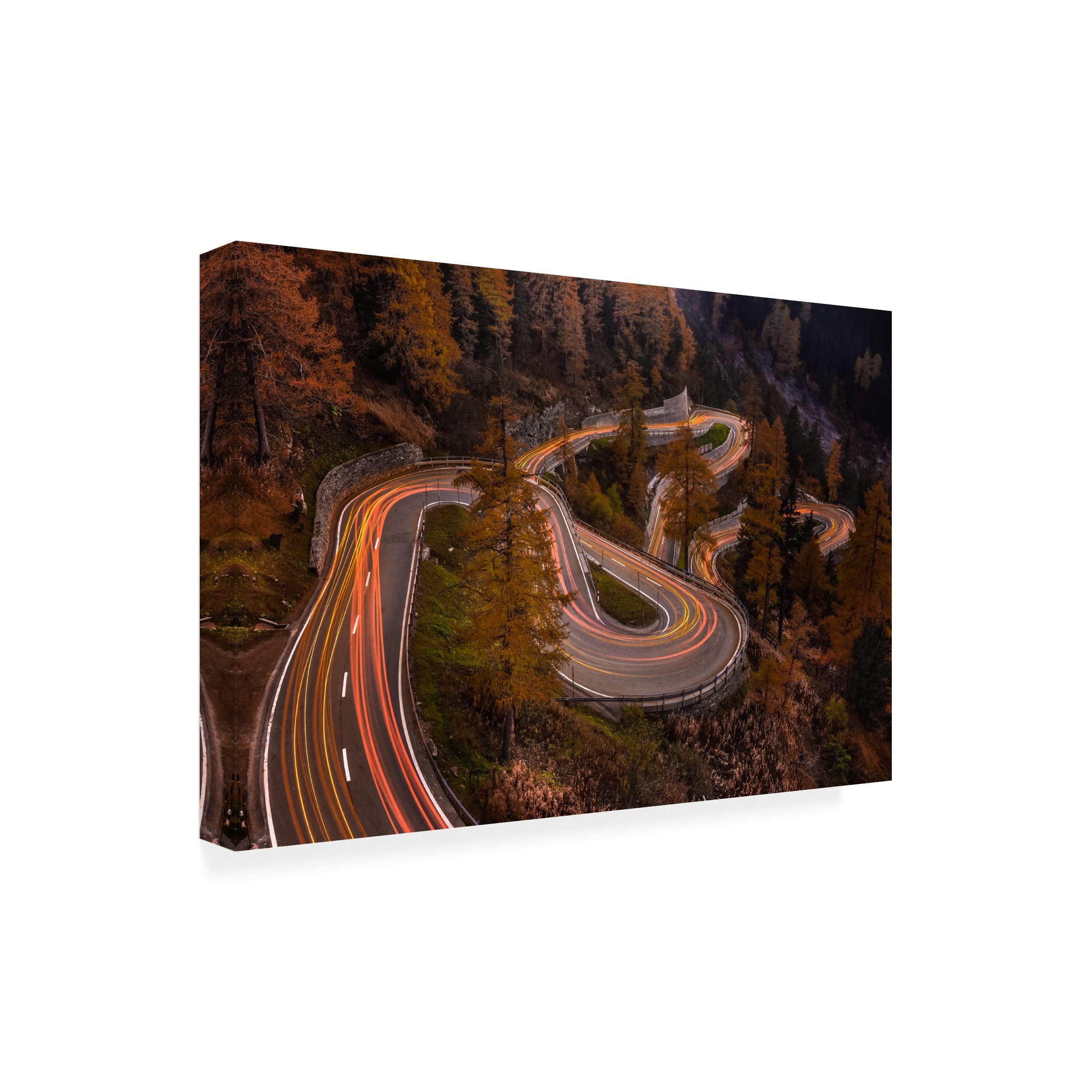 Trademark Fine Art 'Unwinding' Canvas Wall Art by Andreas Agazzi - Modern Abstract Painting for Living Room, Bedroom & Office Decor