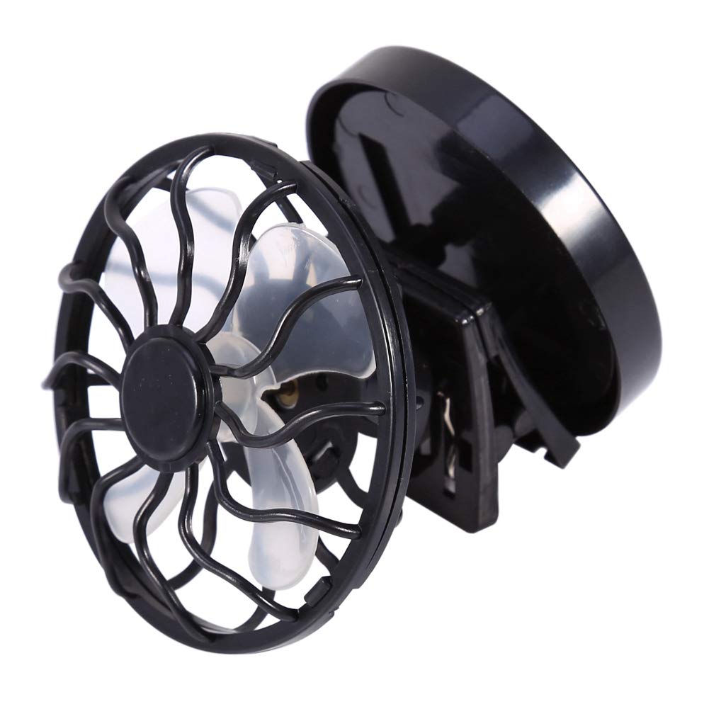 Solar Powered Clip Fan - Portable Mini Fan with USB & Solar Charging for Home, Office, Camping, Hiking, Travel - Stay Cool Anywhere with This Rechargeable Cooling Fan for Outdoor Activities & Indoor Use