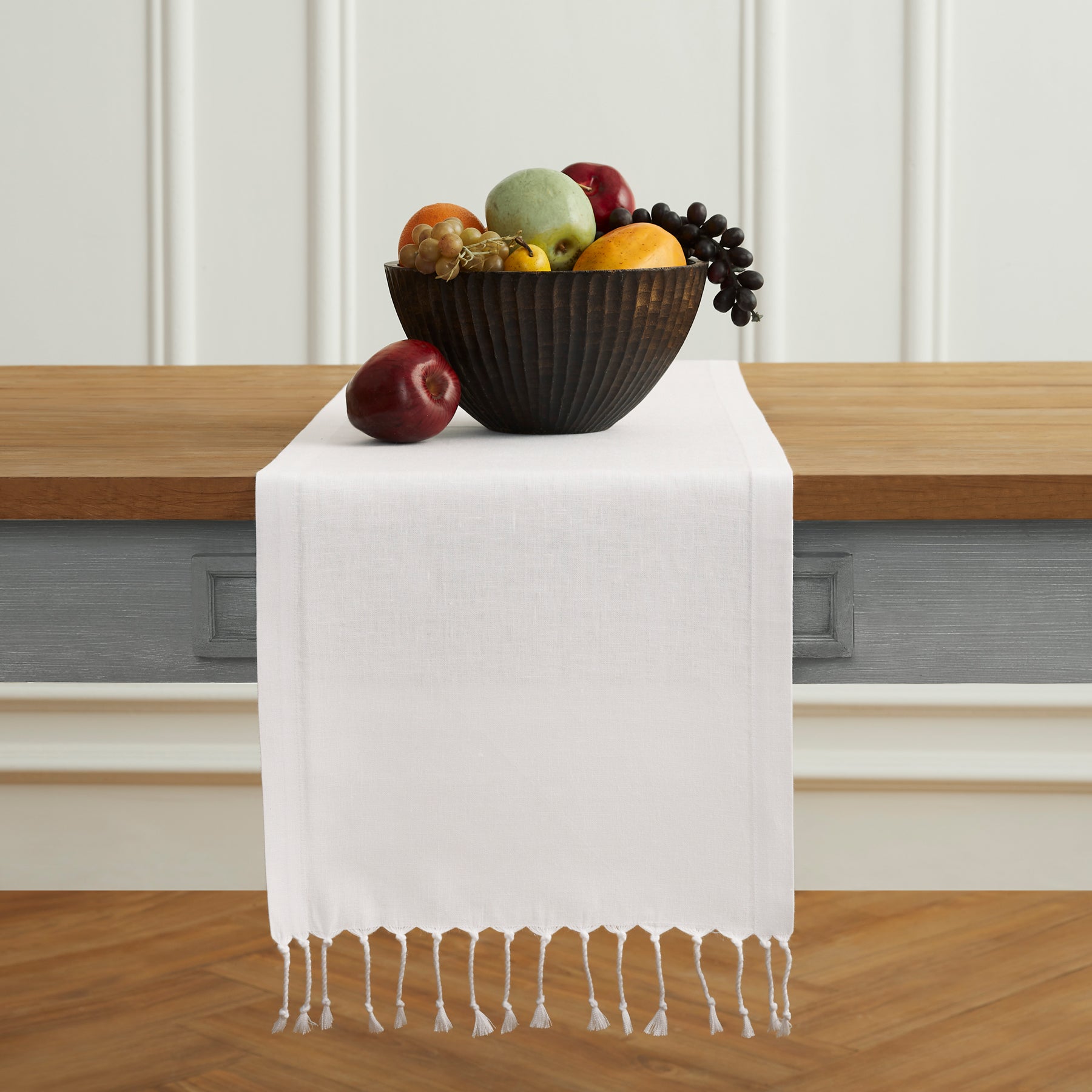 Elegant Twisted Tassels Table Runner for Dining Room Decor - Perfect for Weddings, Parties & Holiday Table Settings