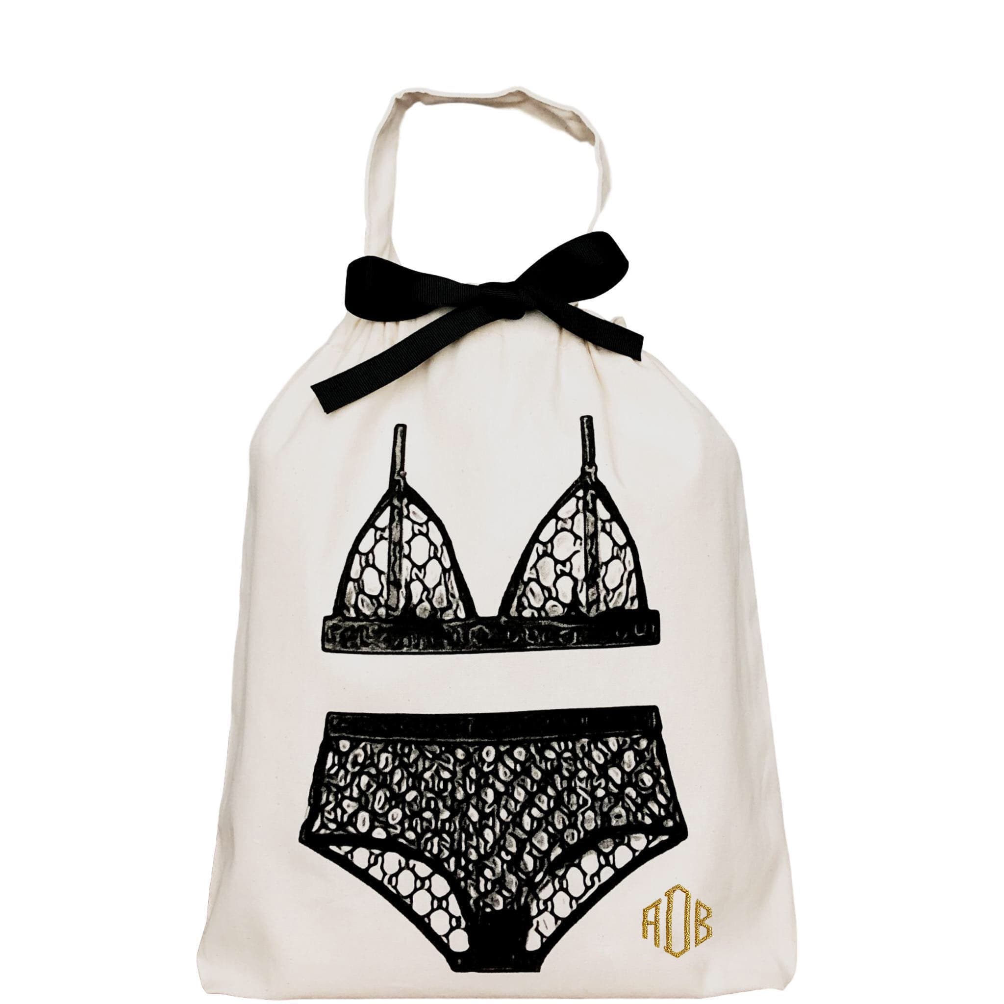 London Lingerie Travel Bag for Women - Cream Organizer for Bras & Underwear - Perfect for Vacations, Business Trips & Weekend Getaways