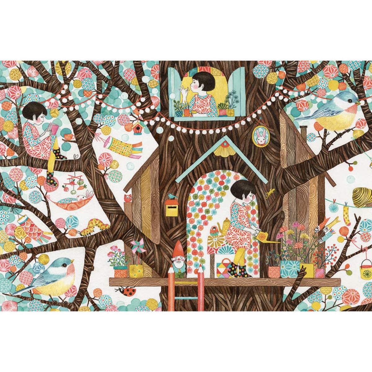 200 Piece Tree House Puzzle for Kids & Adults - Fun Family Activity & Educational Toy for Indoor Playtime & Relaxation