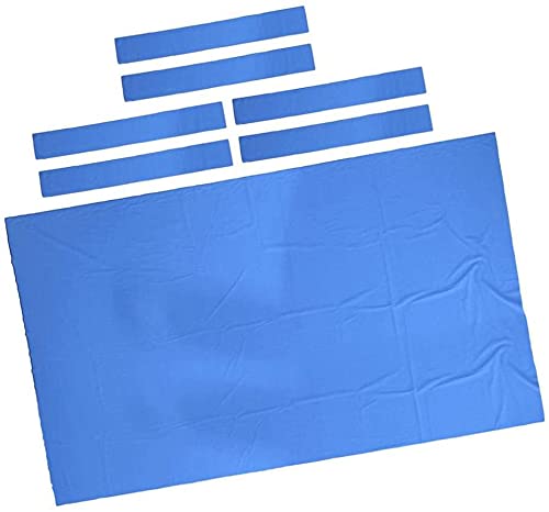 Premium 8Ft Pool Table Felt - 0.6mm Thick Billiard Cloth for Snooker & Pool Tables - Durable Blue Table Cover (1025) - Perfect for Home Game Rooms, Bars, and Professional Tournaments