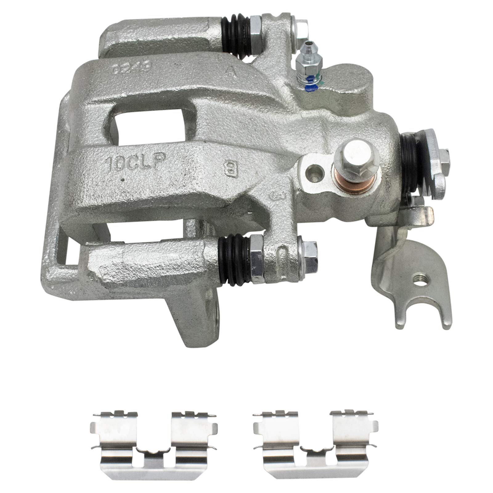 TRQ Premium Ceramic G-Coated Rear Brake Pad & Rotor Kit with Caliper - Compatible with 2009-2014 Acura TSX & 2008-2012 Honda Accord - Perfect for Smooth Stopping & Enhanced Safety in City Driving & Highway Conditions