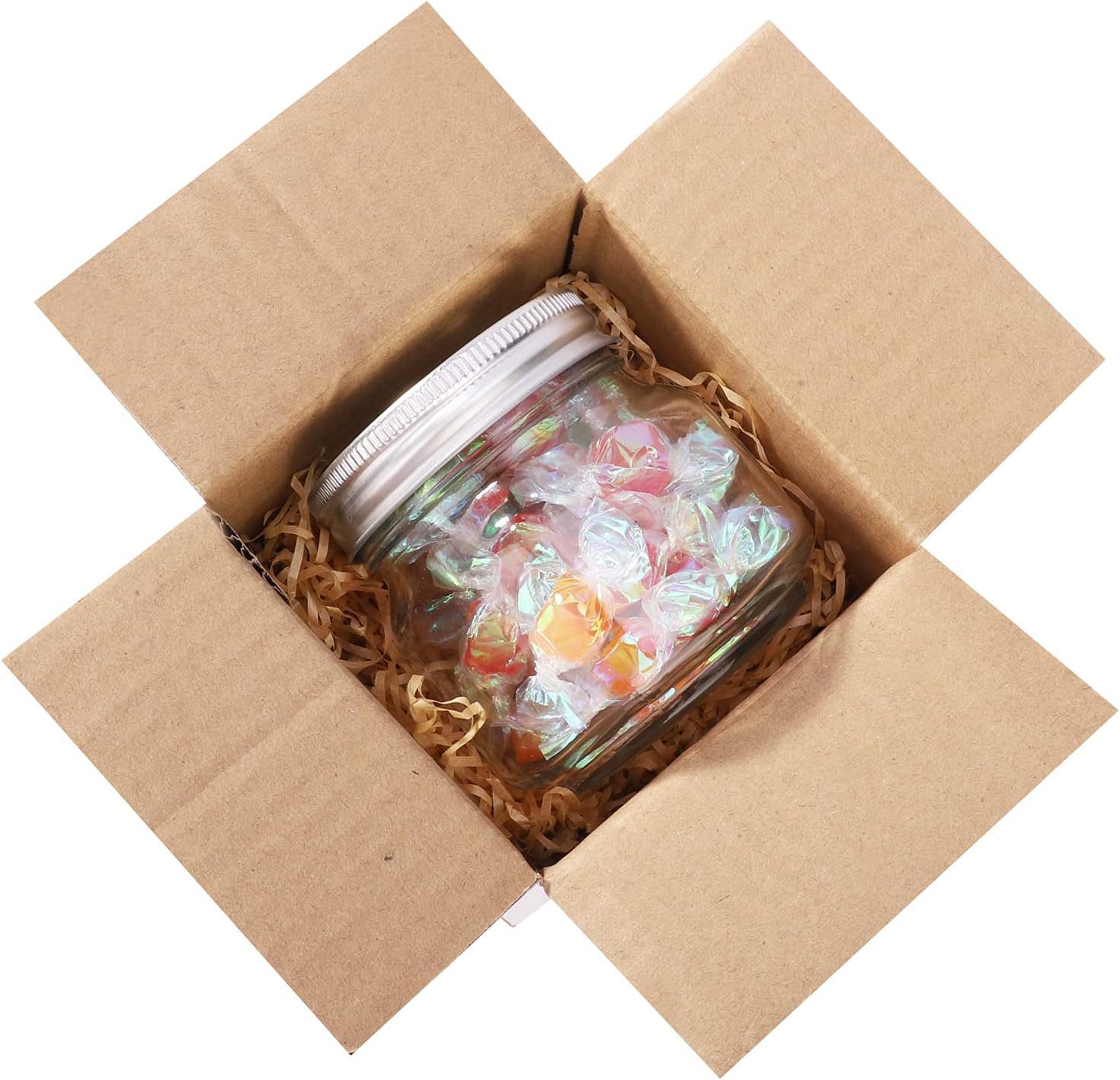 4x4x4 Inch Corrugated Cardboard Boxes - Small Shipping Boxes for Ecommerce, Packing & Mailing - Perfect for Jewelry, Crafts & Small Business Shipping Needs