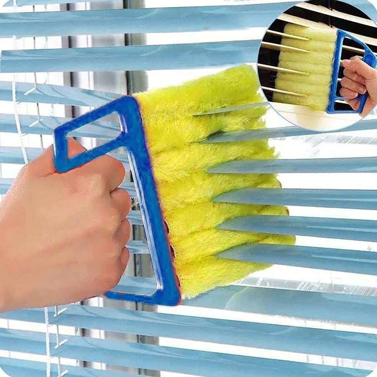 Louver Curtain Cleaning Brush - Detachable Blinds Cleaner for Windows & Vents | Home Dust Removal Tool for Quick Cleaning