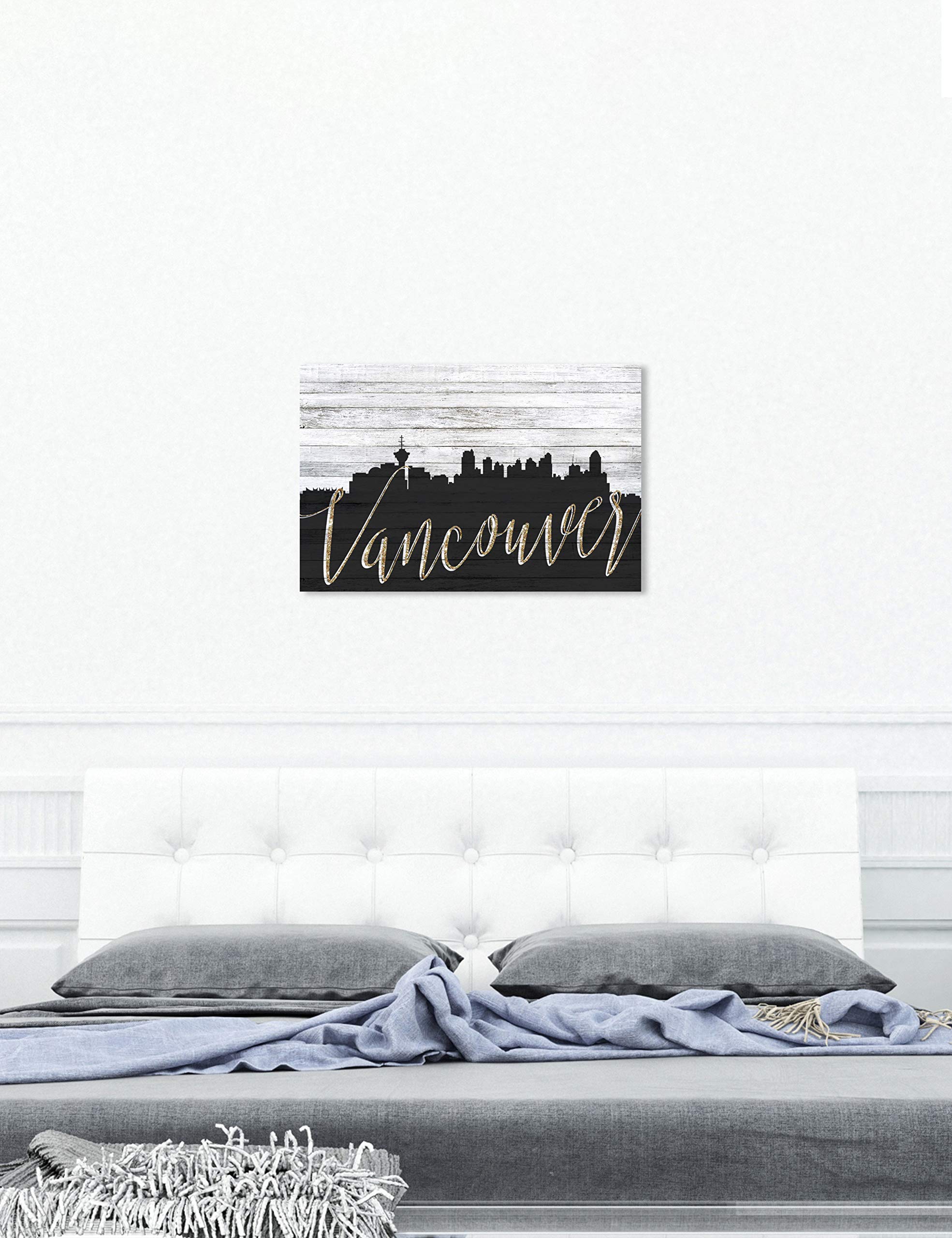 Vancouver Skyline Wall Art Canvas Print - 36