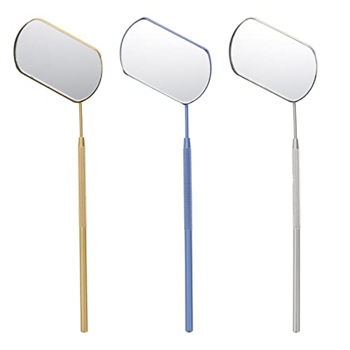 FOMIYES 2 Pack Magnifying Makeup Mirror - Eyelash Extension Mirror, Dental Inspection Mirror & Beauty Tools with 10X Magnification for Professional & Home Use
