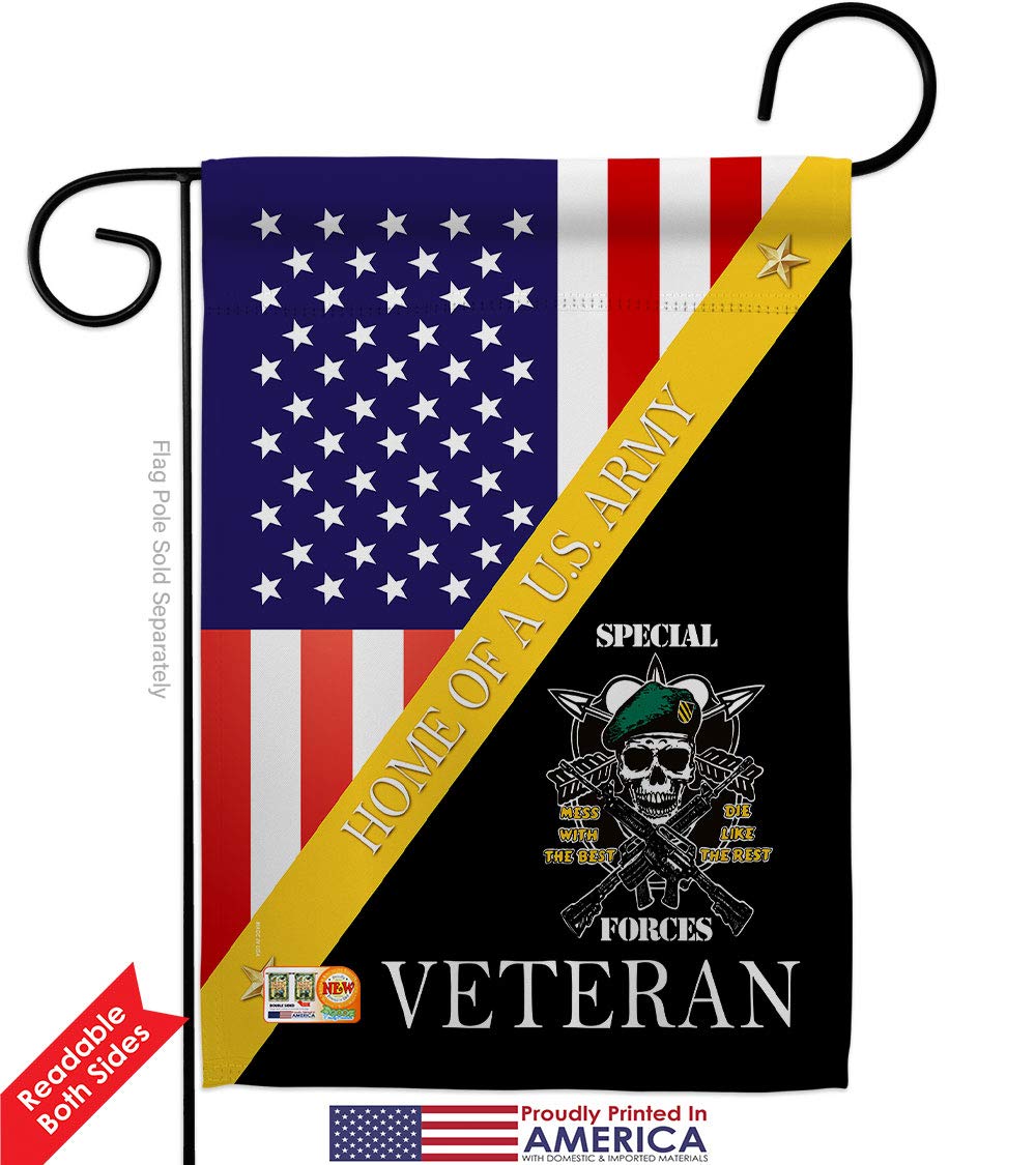 Army Rangers Garden Flag Set - Double-Sided US Military Veteran Gift for Yard