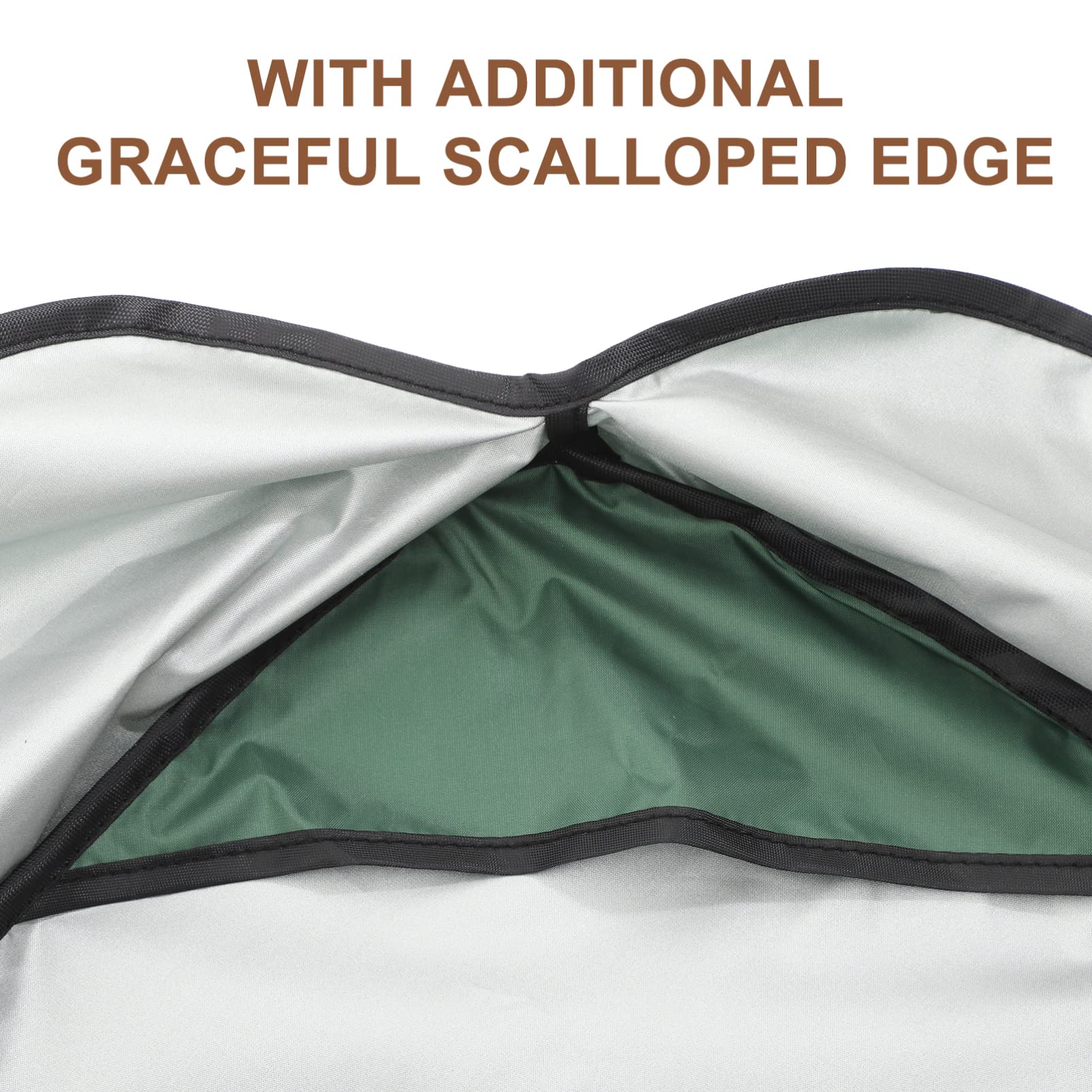 Cabilock 3-Seat Outdoor Swing Canopy Replacement - 195x125cm UV-Resistant Sunshade Cover for Patio, Garden & Backyard Swing Chairs (Green) | Durable Weatherproof Protection for Relaxing Outdoors