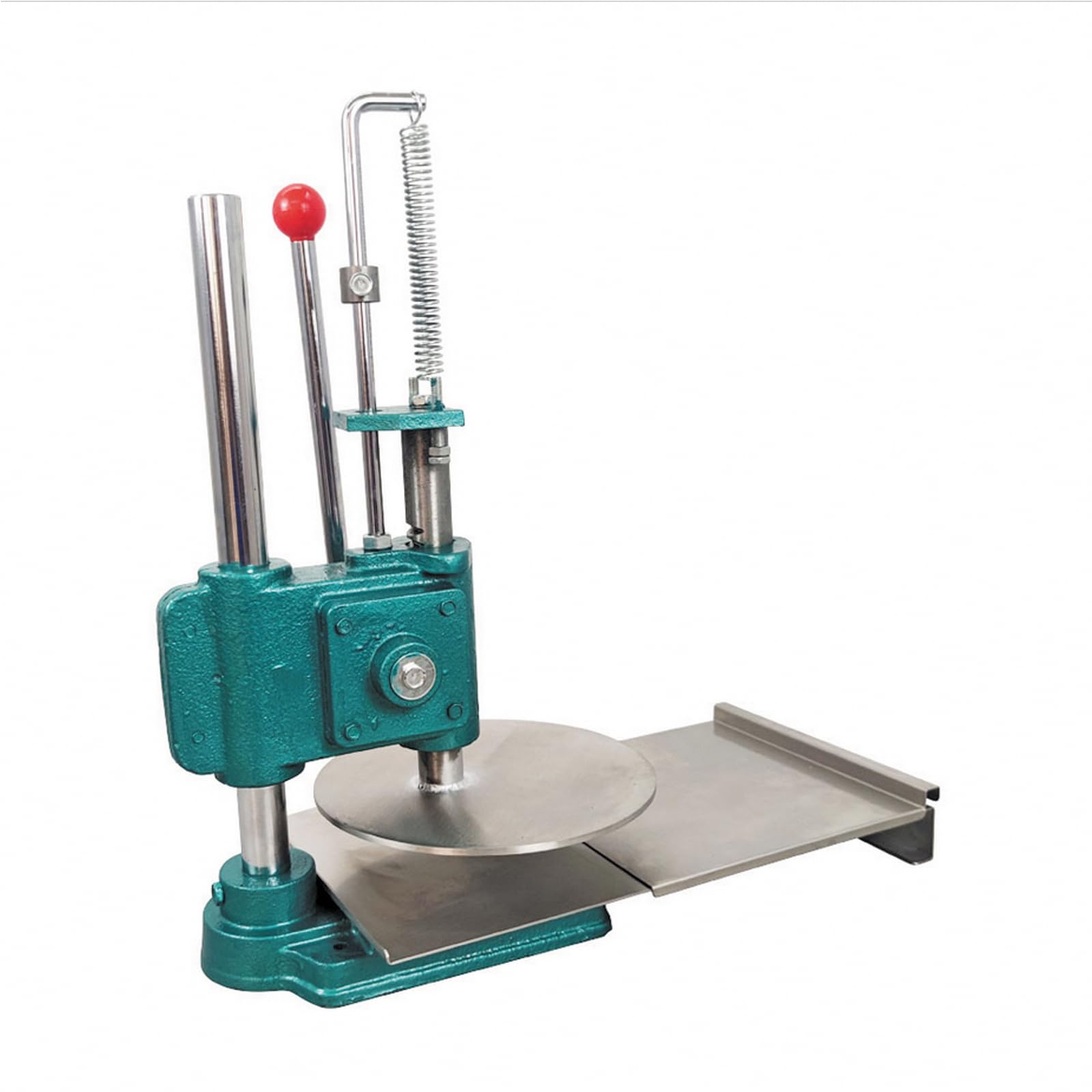 INTSUPERMAI 9.5 Inch Stainless Steel Manual Pizza Dough Press Machine - Perfect for Home Kitchen, Bakery, and Restaurant Use - Make Perfect Pizza Crusts, Pastries, and Dough Sheets Easily