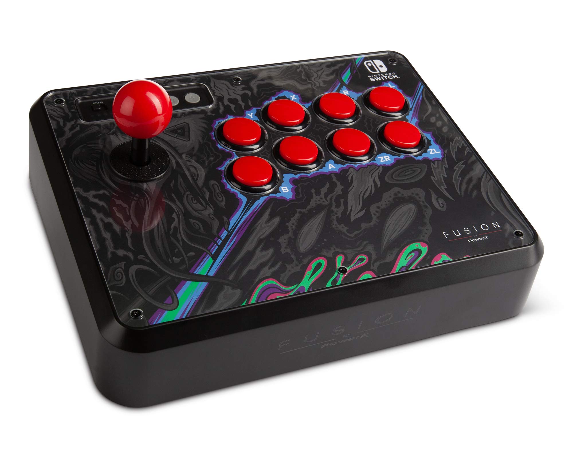 PowerA FUSION Wireless Arcade Fight Stick for Nintendo Switch & Switch Lite - Bluetooth Game Controller with 8-Way Joystick & Programmable Buttons - Perfect for Fighting Games, Retro Gaming & eSports Tournaments